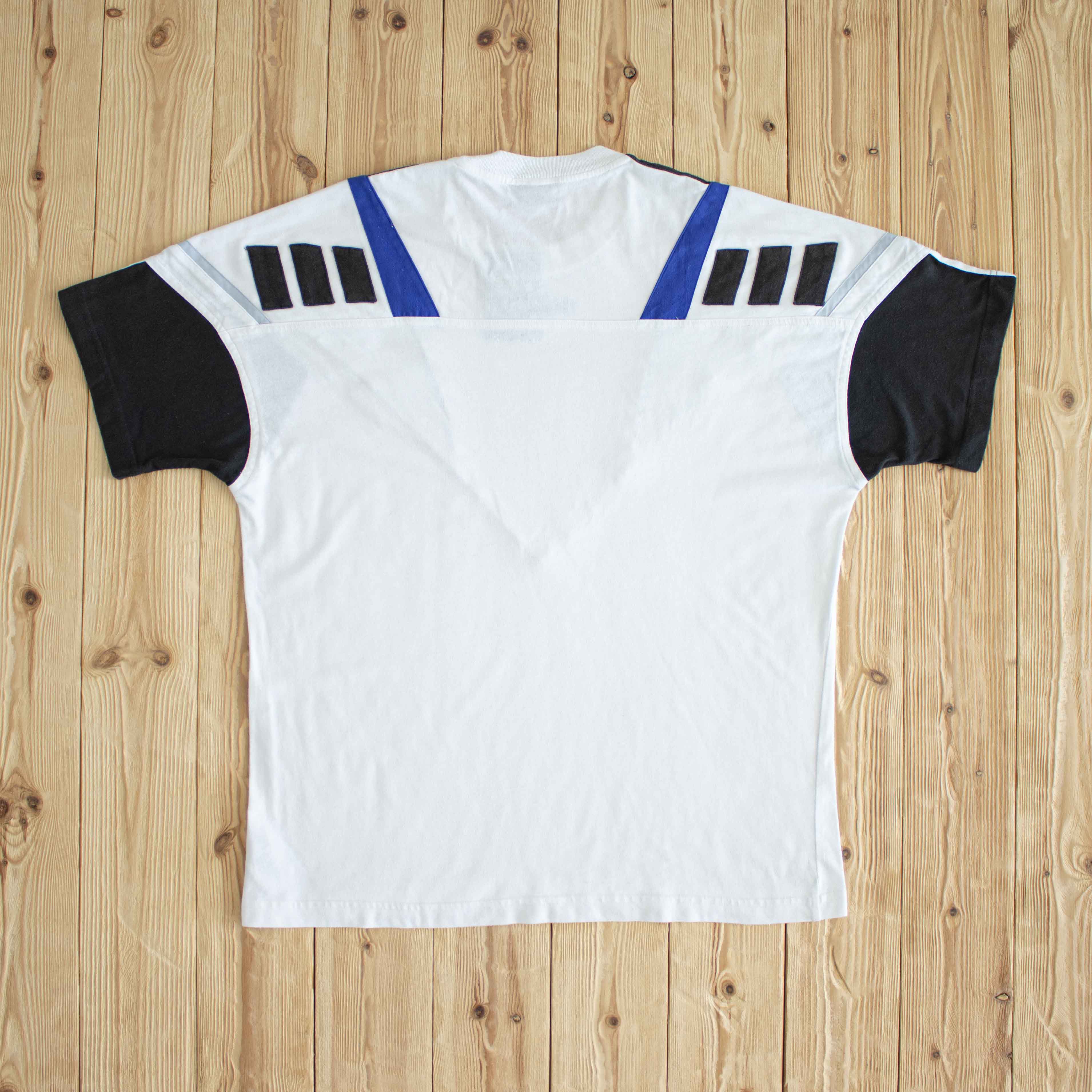 (L) Adidas Vintage Embroidered T-Shirt White