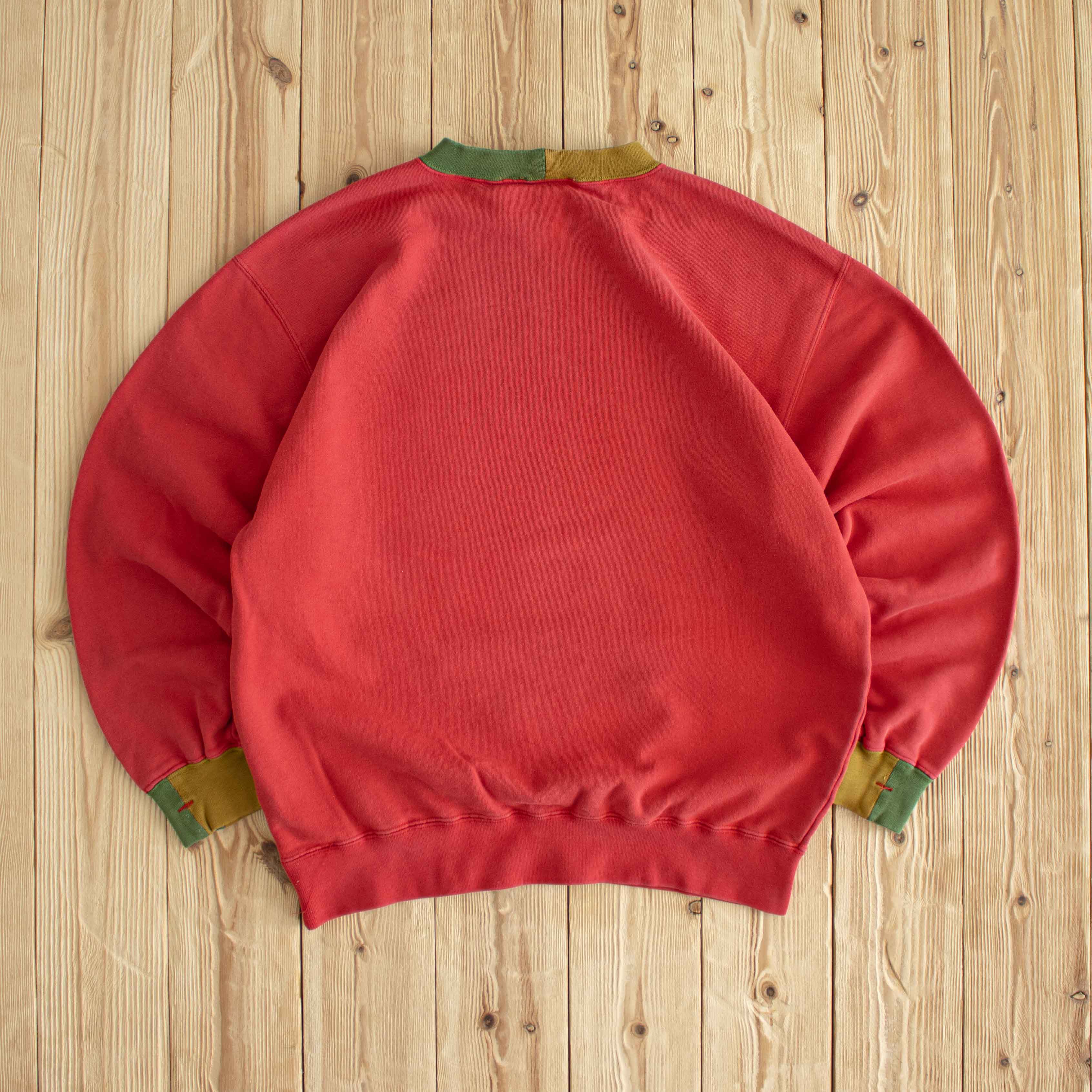(M) Carlo Colucci Vintage Embroidered Sweatshirt Red