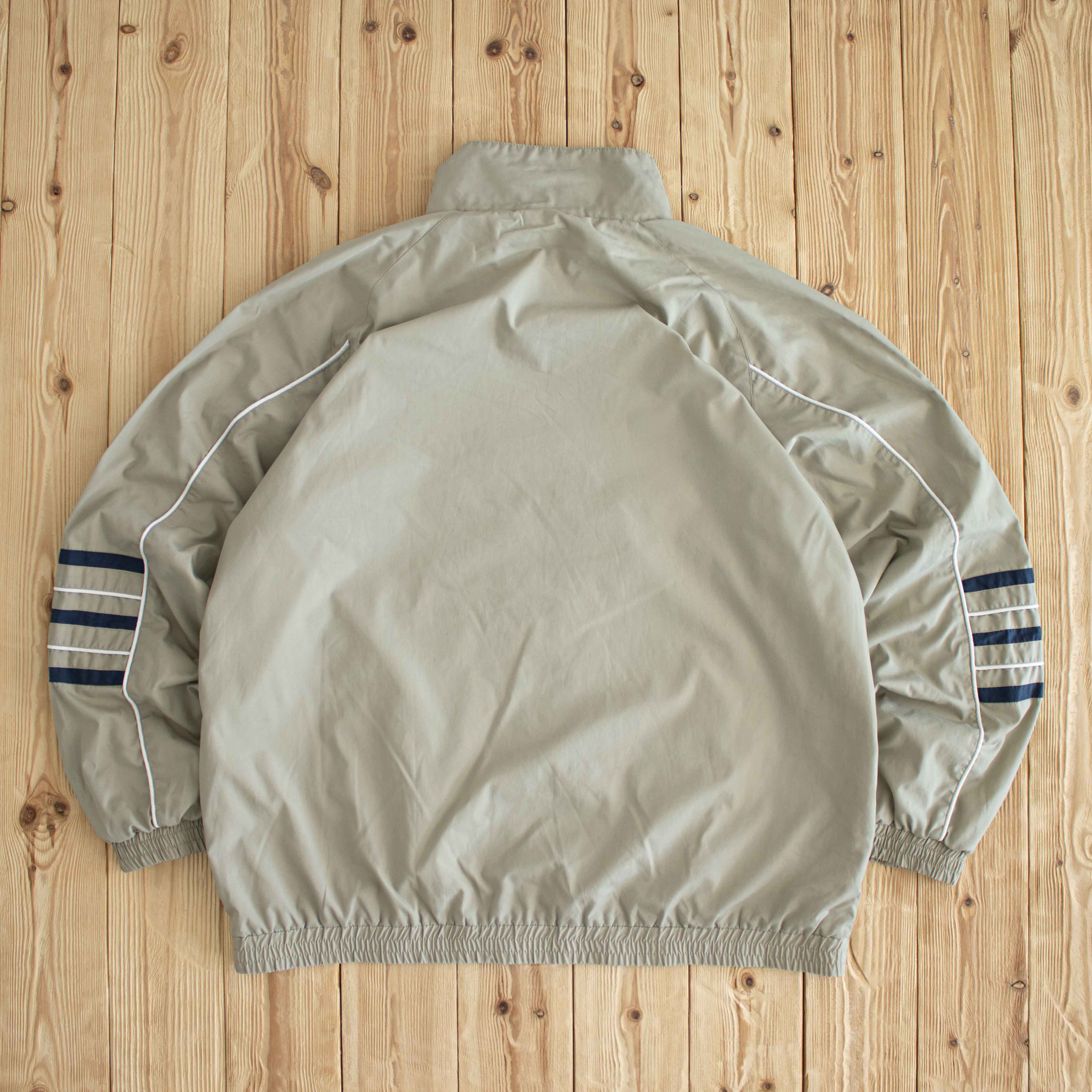 (L/XL) Reebok Classic Vintage Embroidered Jacket Beige