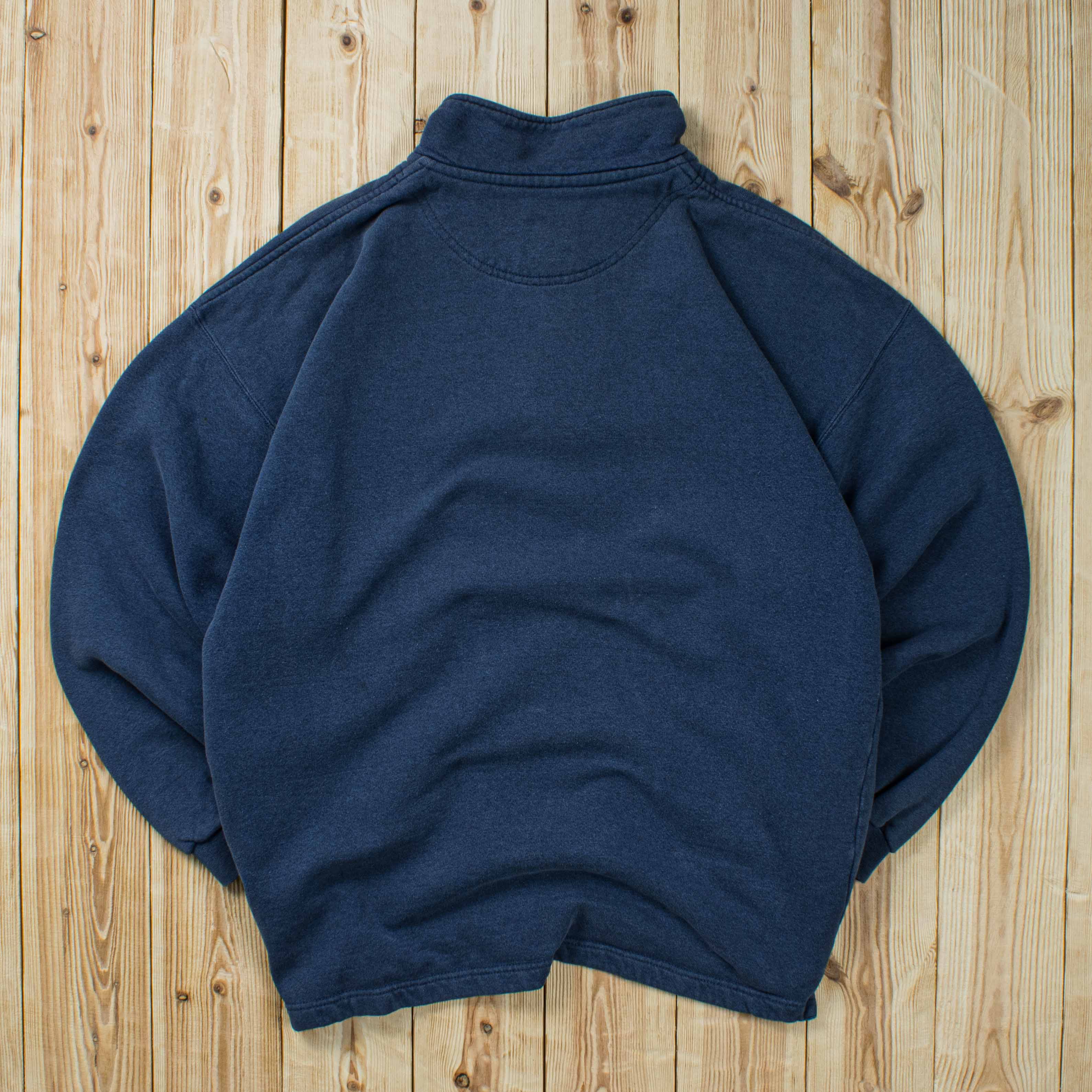 (L) Vintage Nike Essential Embroidered Quarter-Zip Sweatshirt
