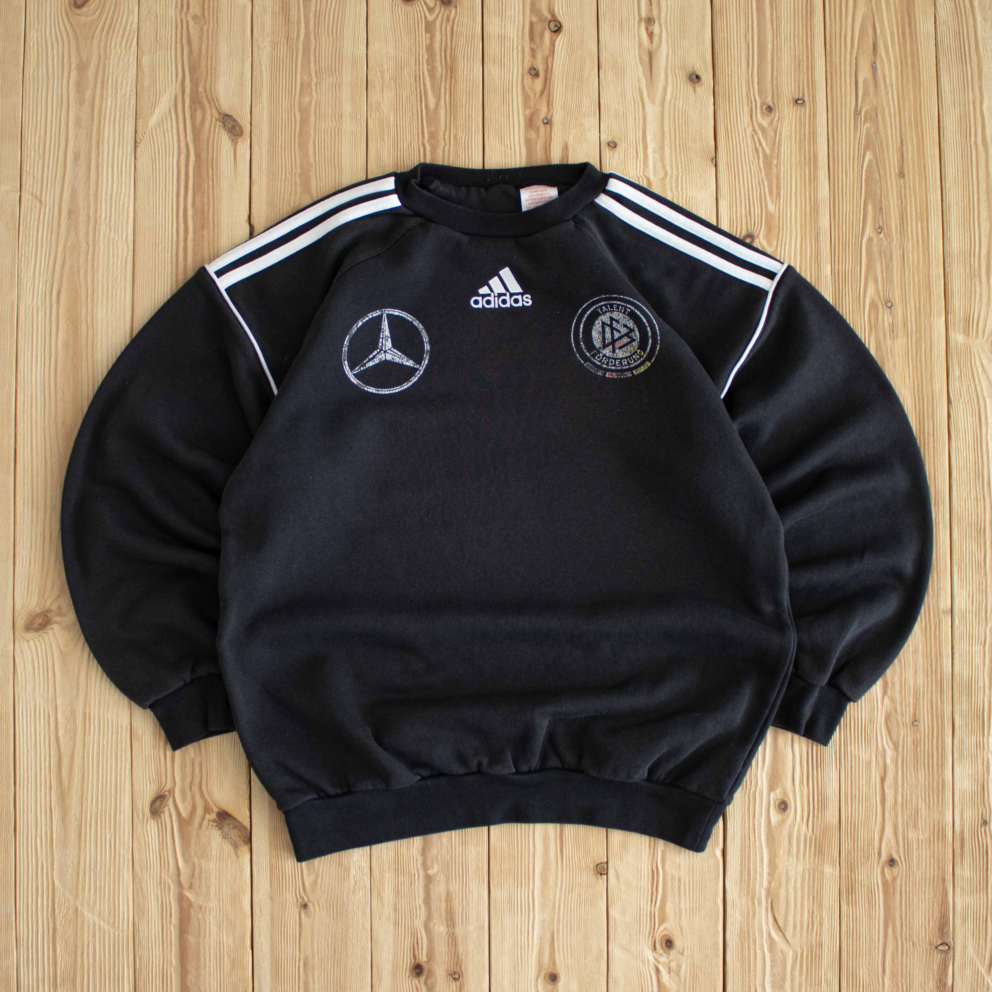 (M) Adidas Mercedes Benz Germany 2012 Embroidered Sweatshirt Black