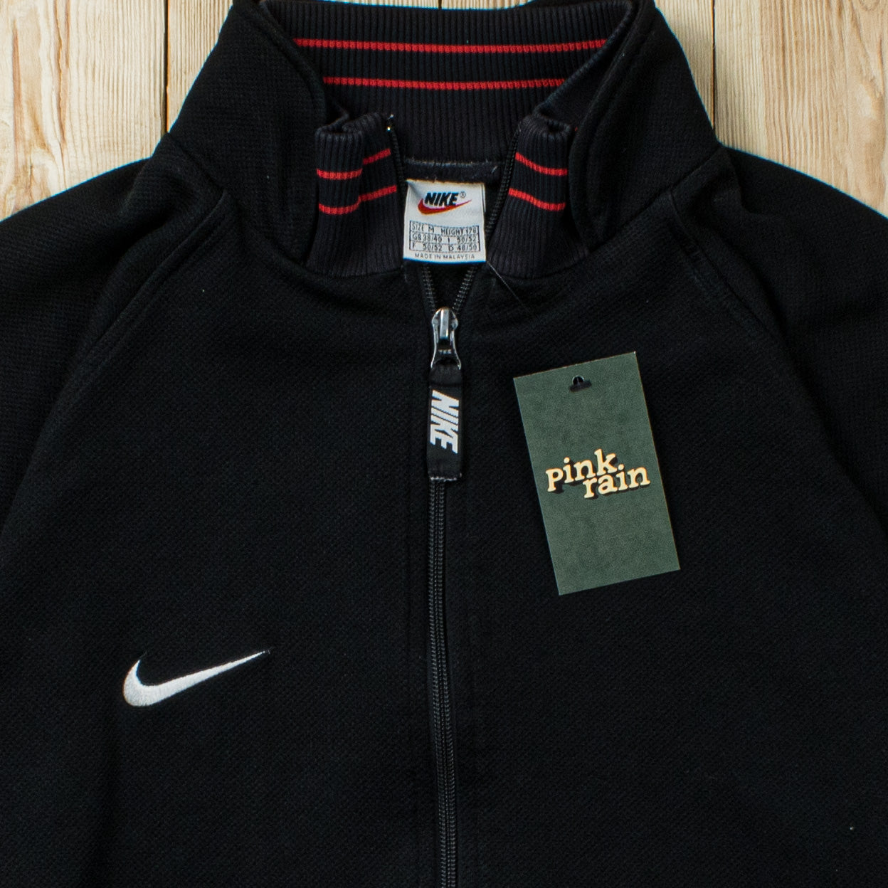 (M) Vintage Nike Essential Embroidered Full-Zip Sweatshirt