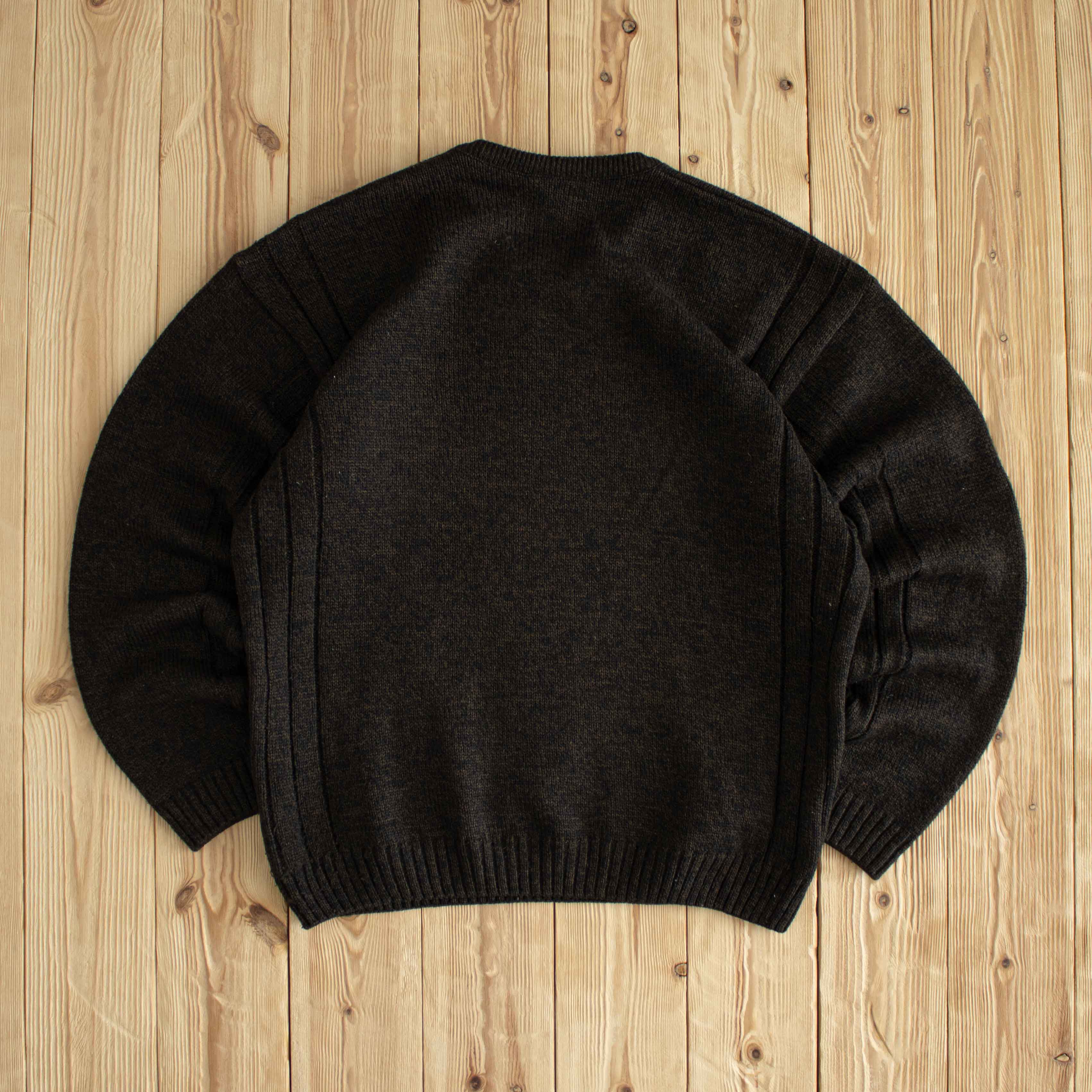 (M/L) Lacoste Vintage Embroidered Sweater Brown