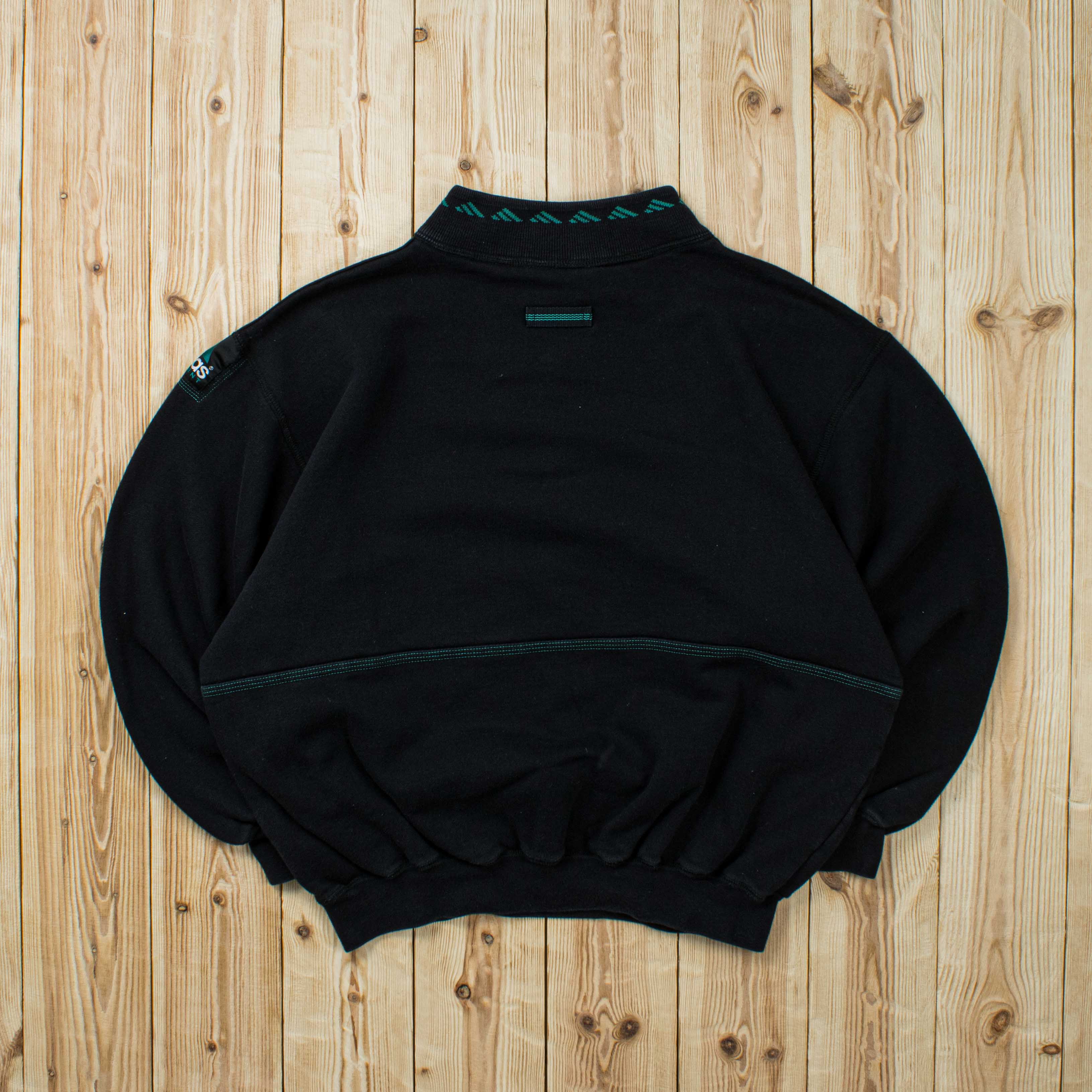 (M) Vintage Adidas Equipment Embroidered Quarter-Zip Sweatshirt