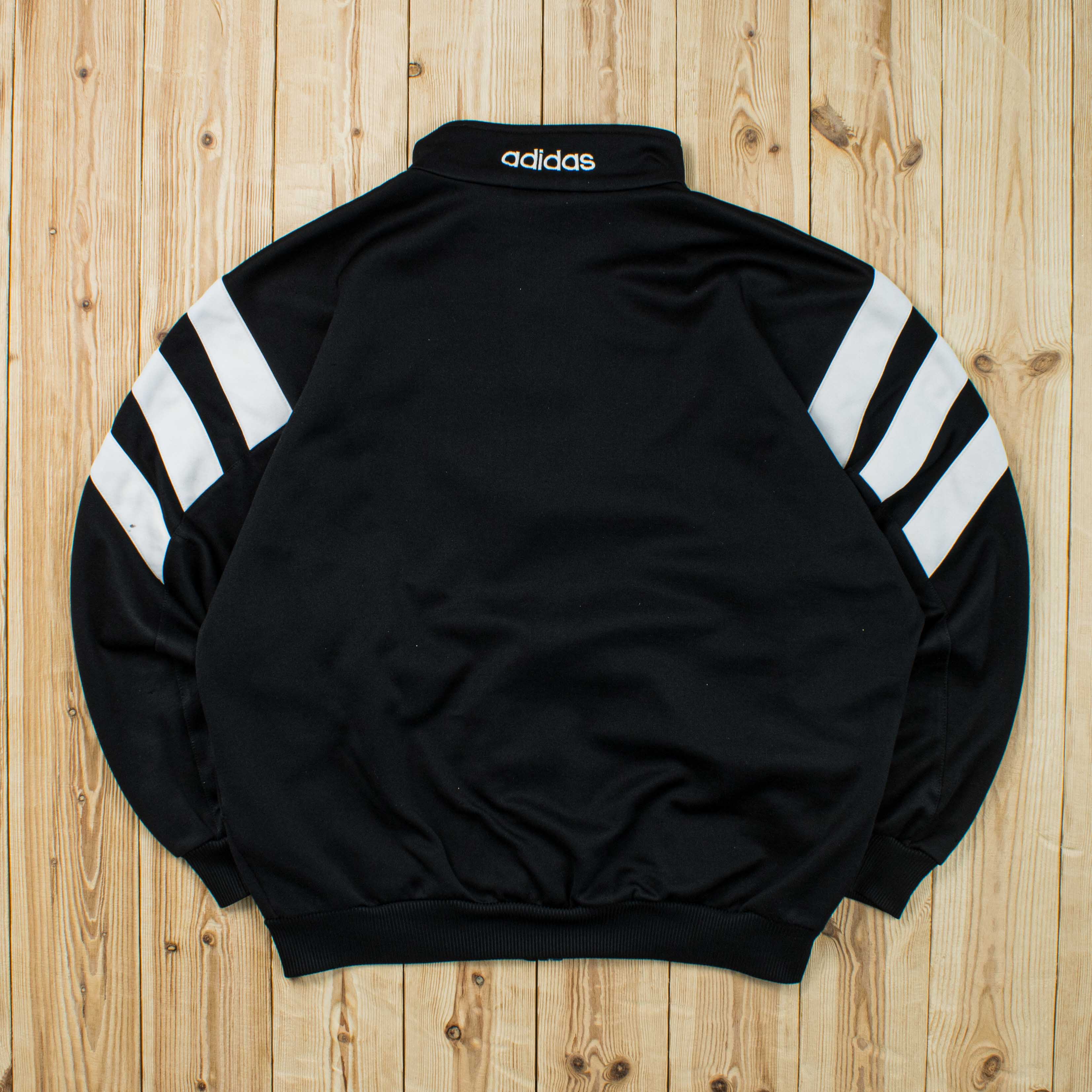 (M) Vintage Adidas Embroidered Full-Zip Sweatshirt