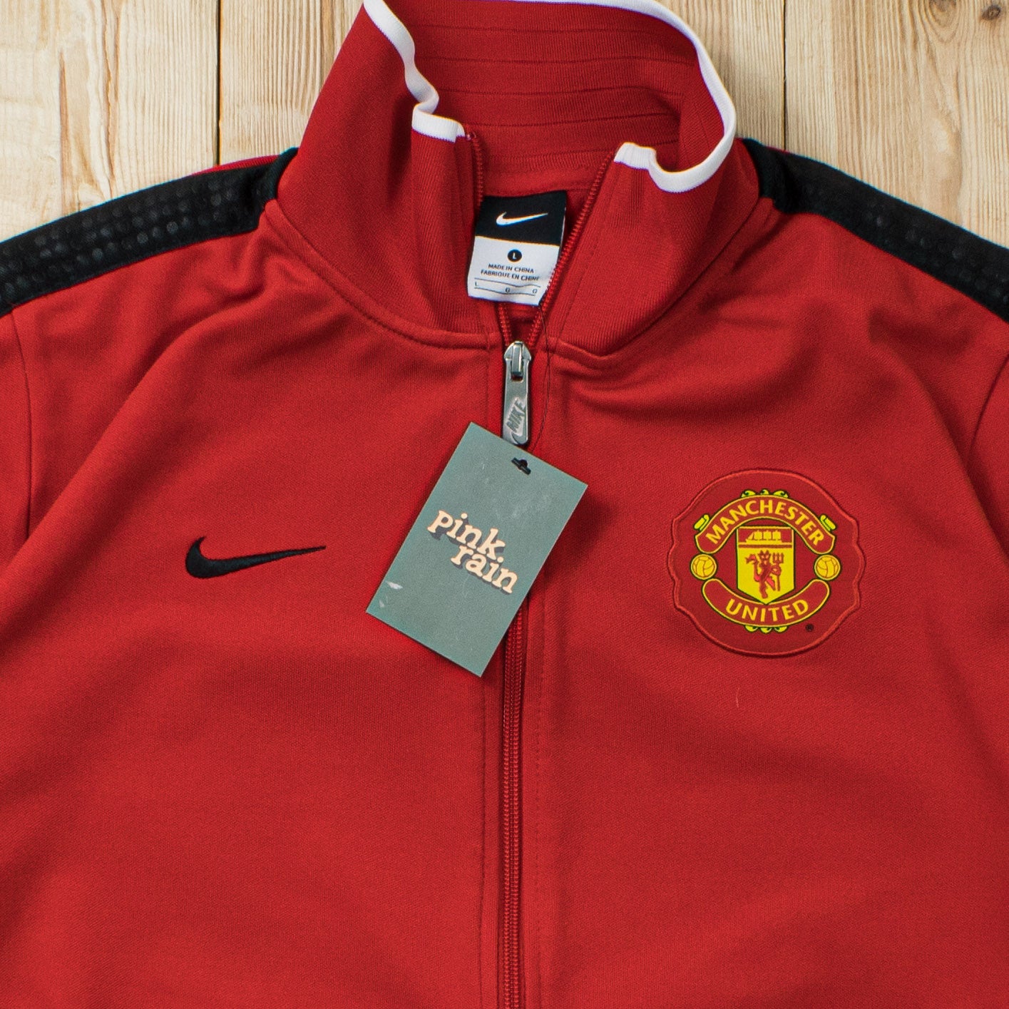 (M) Nike Manchester United Embroidered Full-Zip Sweatshirt