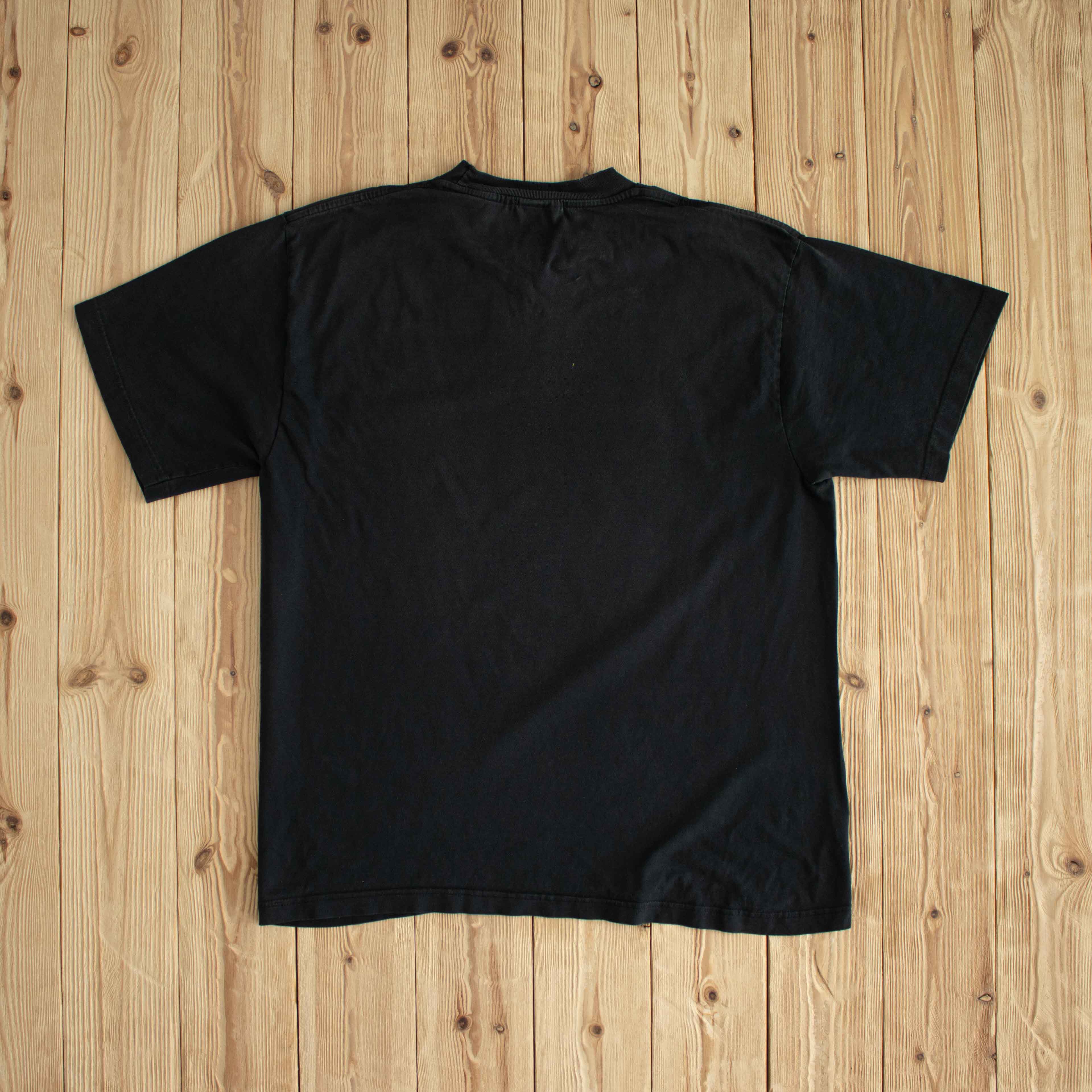 (M/L) Nike Spell Out Vintage 90s T-Shirt Black