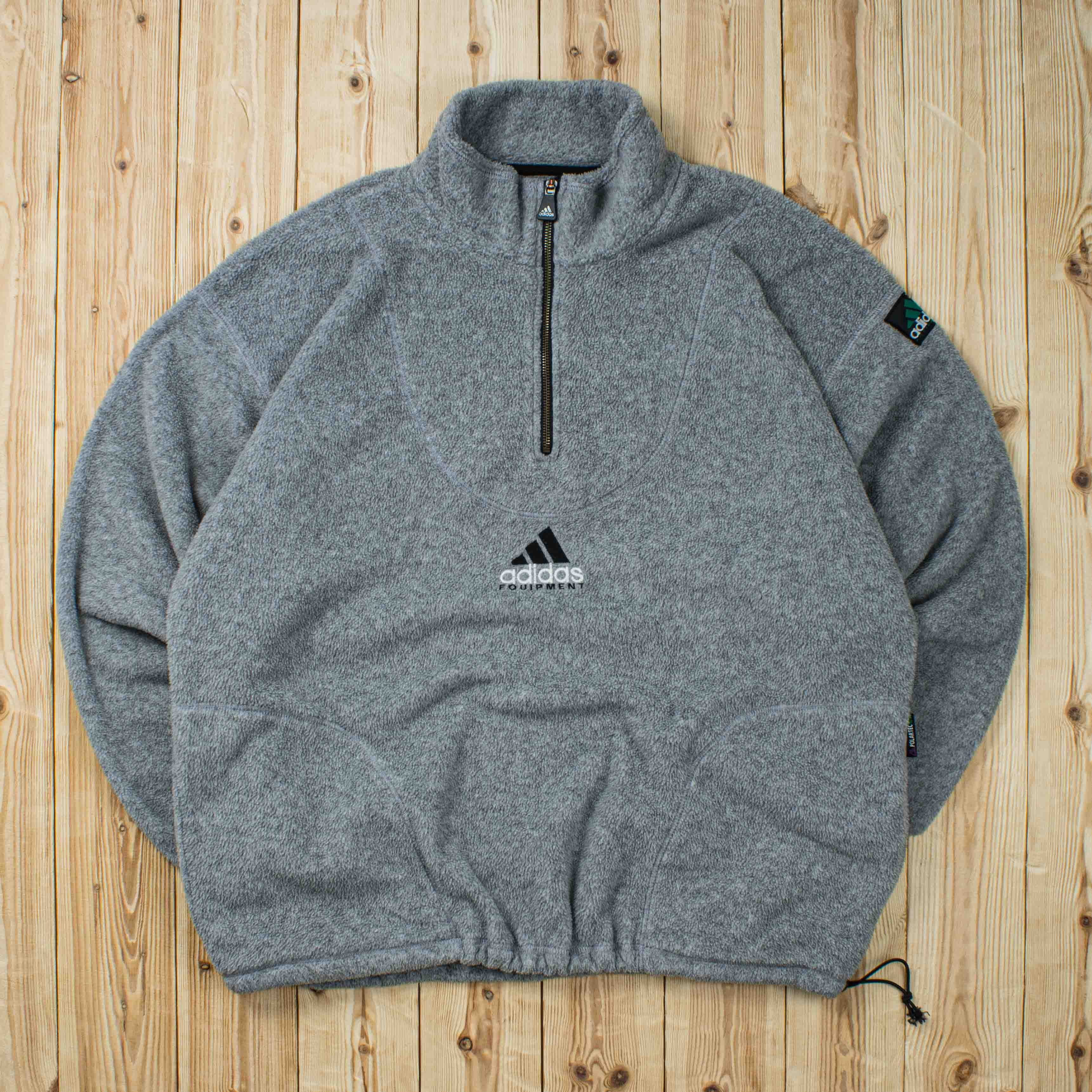 (XL) Vintage Polartec Adidas Equipment Fleece Quarter-Zip