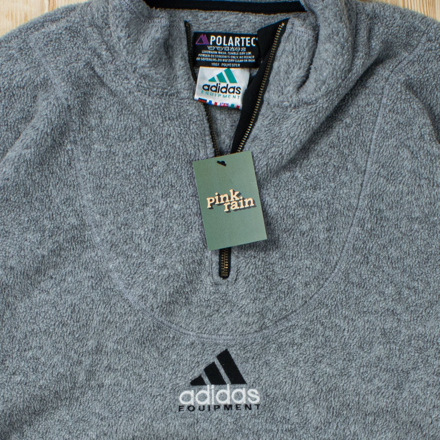 (XL) Vintage Polartec Adidas Equipment Fleece Quarter-Zip