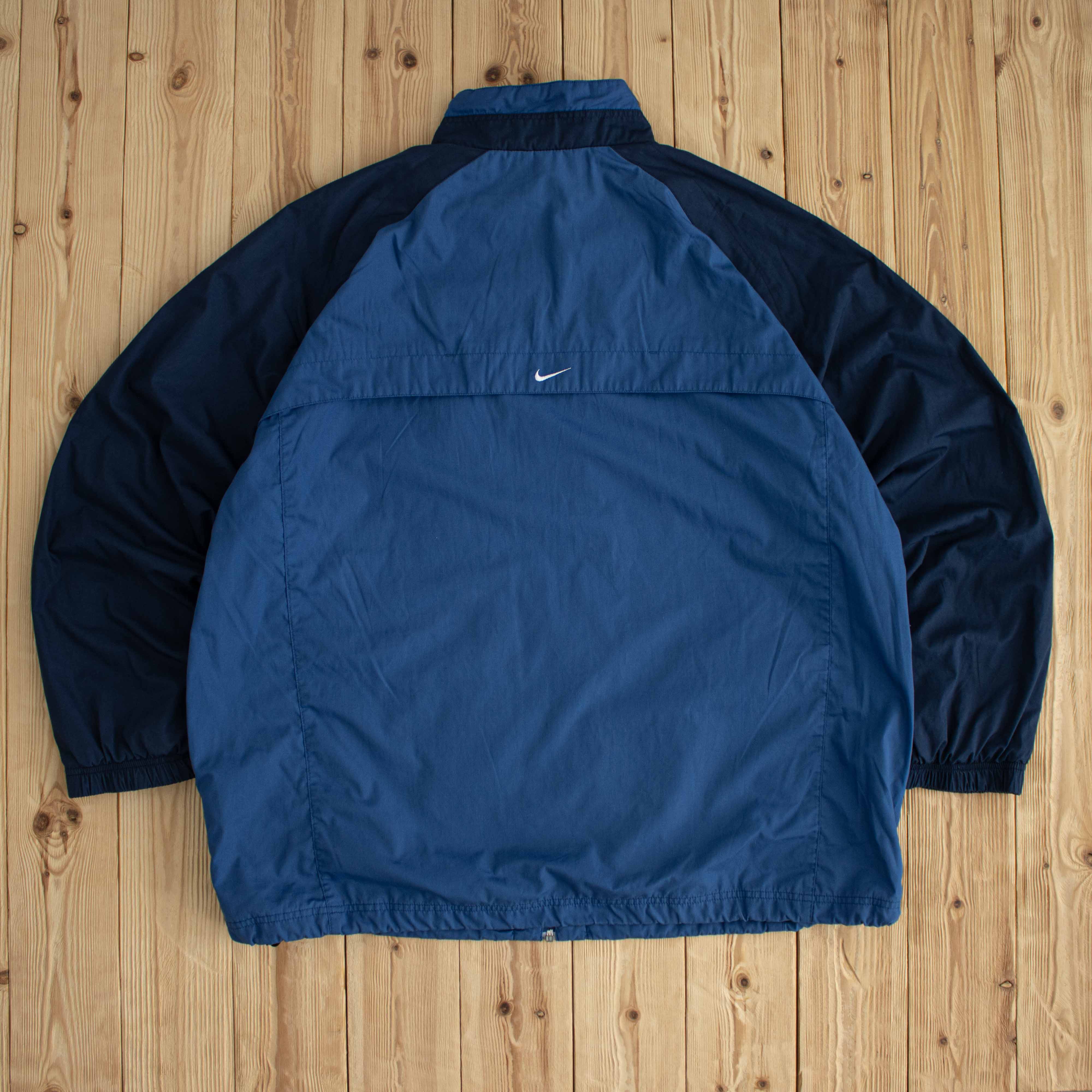 (XL) Nike Vintage Embroidered Jacket Blue