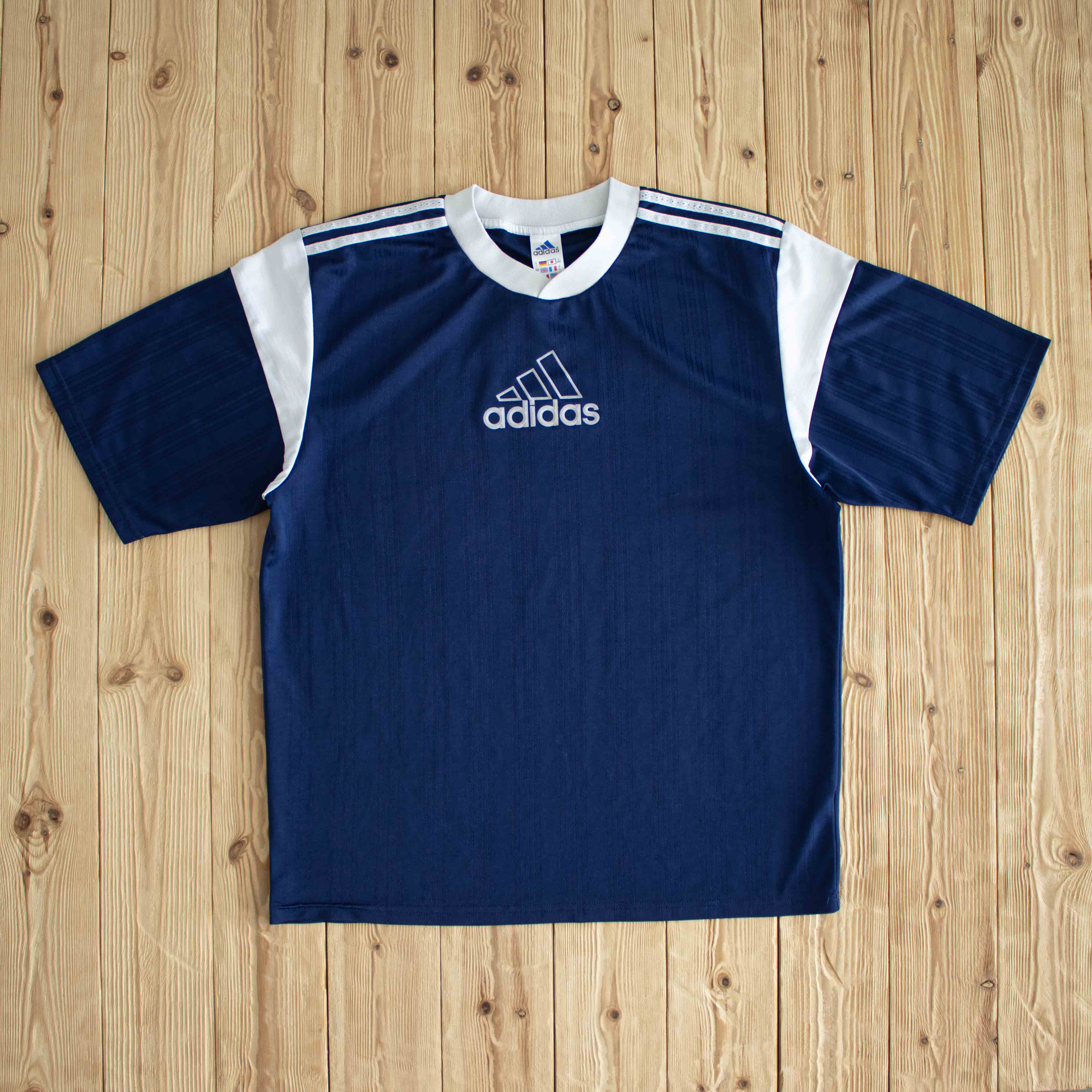 (L) Adidas Vintage Jersey Blue