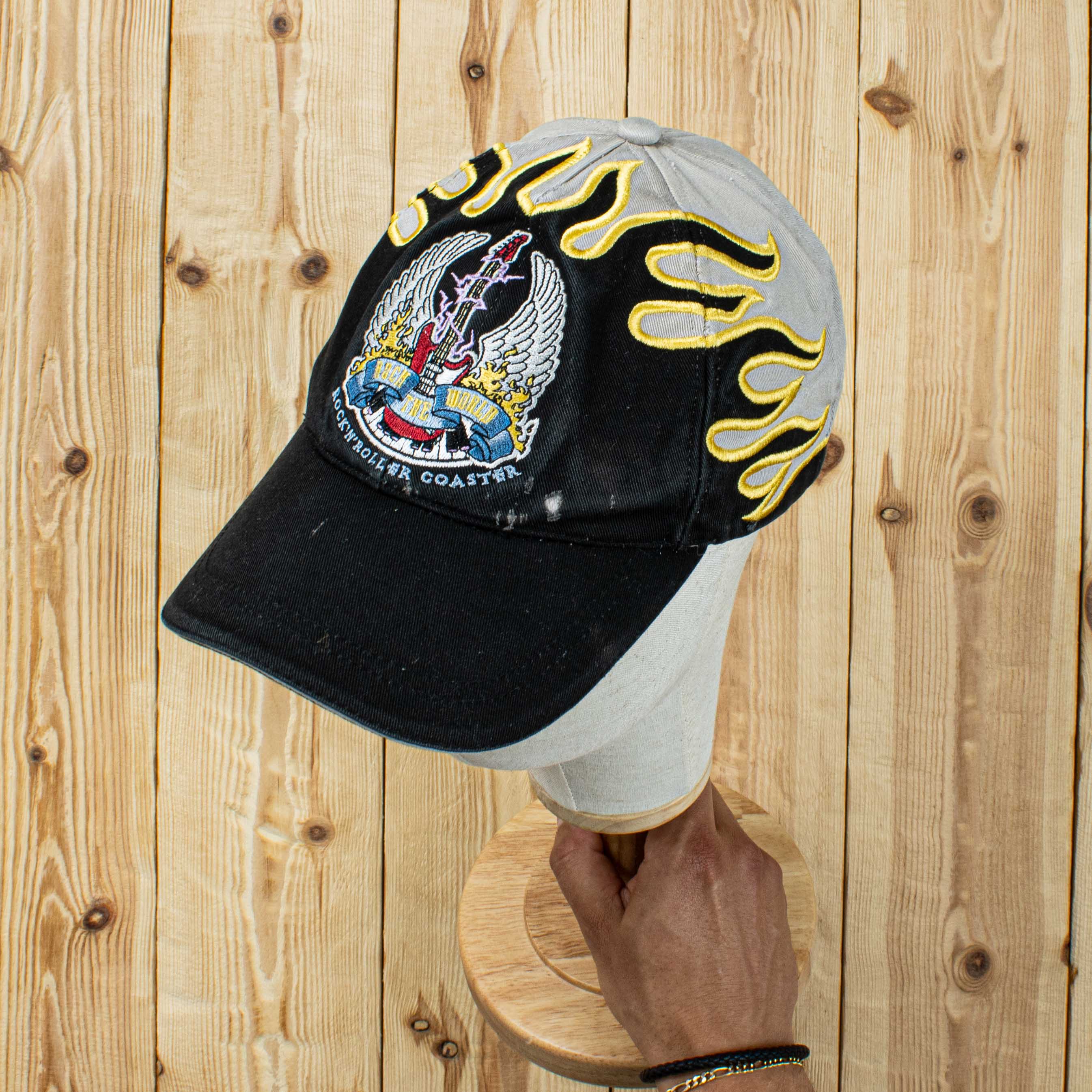 Vintage Rock n' Roller Coaster Embroidered Cap
