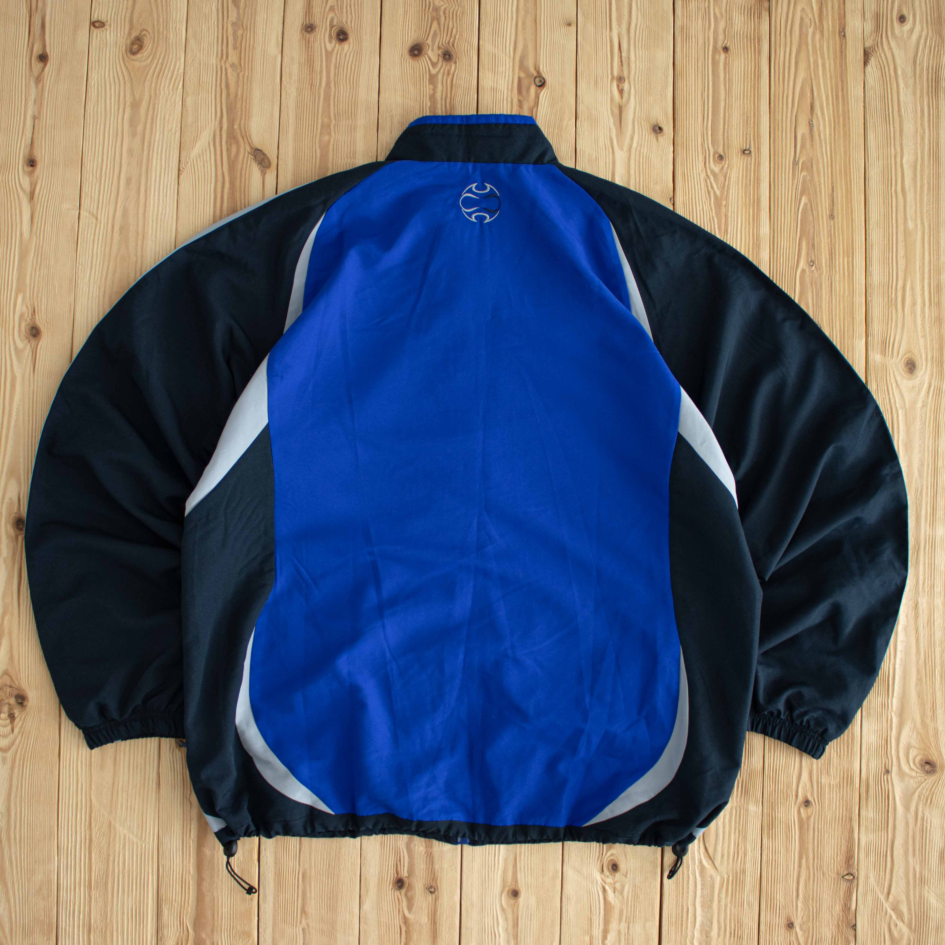 (L)/XL Adidas Vintage Embroidered Jacket Blue