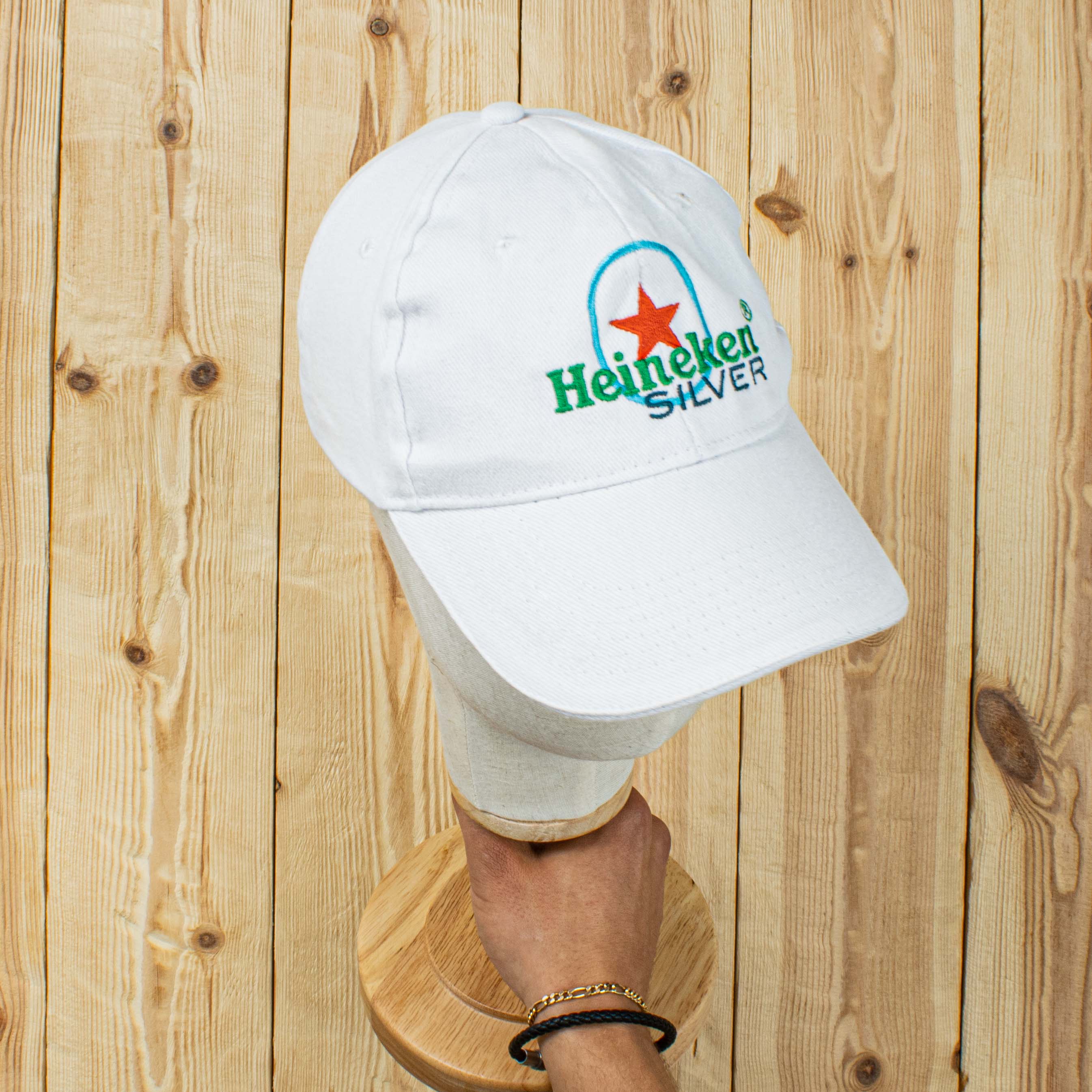 Vintage Heineken Silver Embroidered Cap