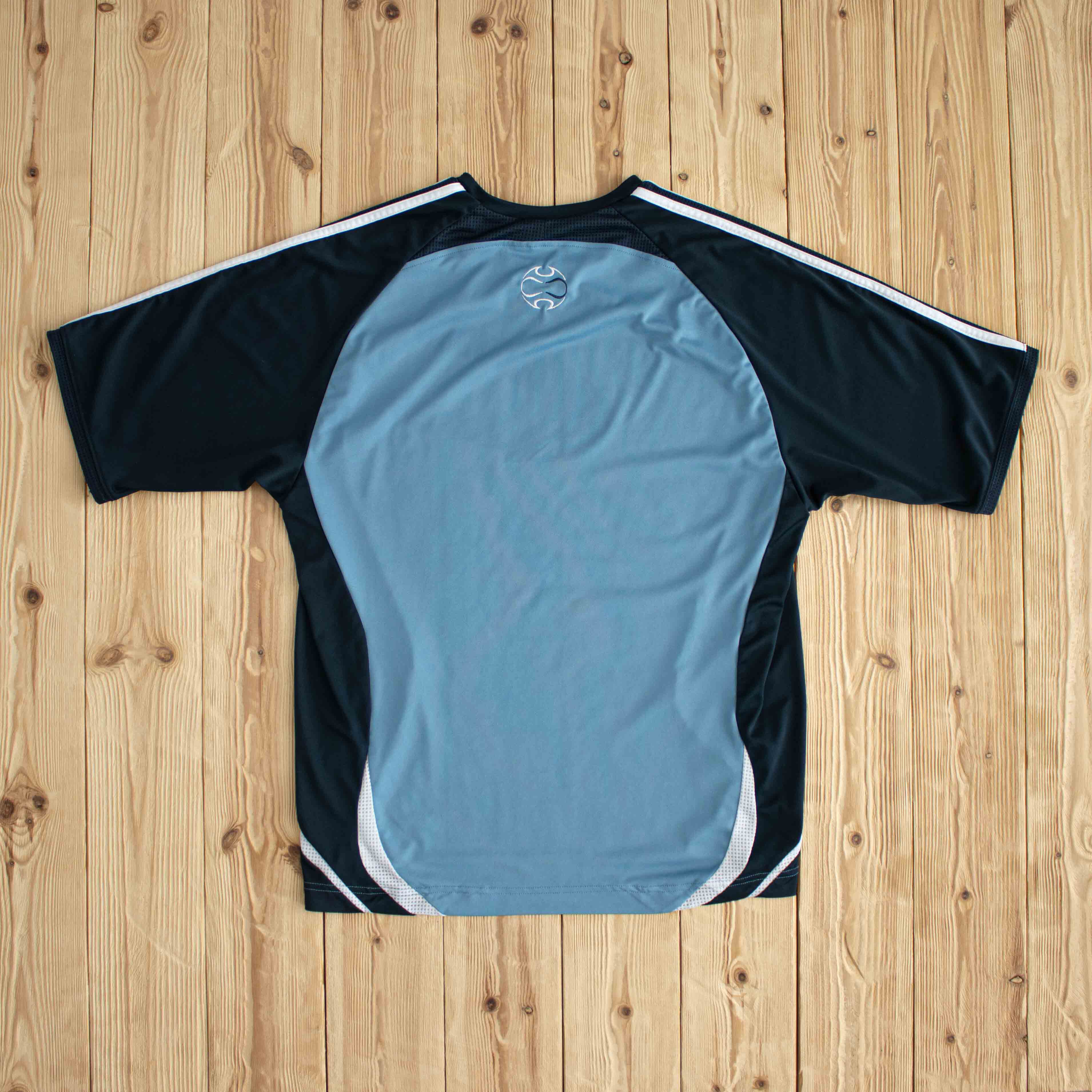 (M) Adidas Climacool Vintage Embroidered Jersey Blue