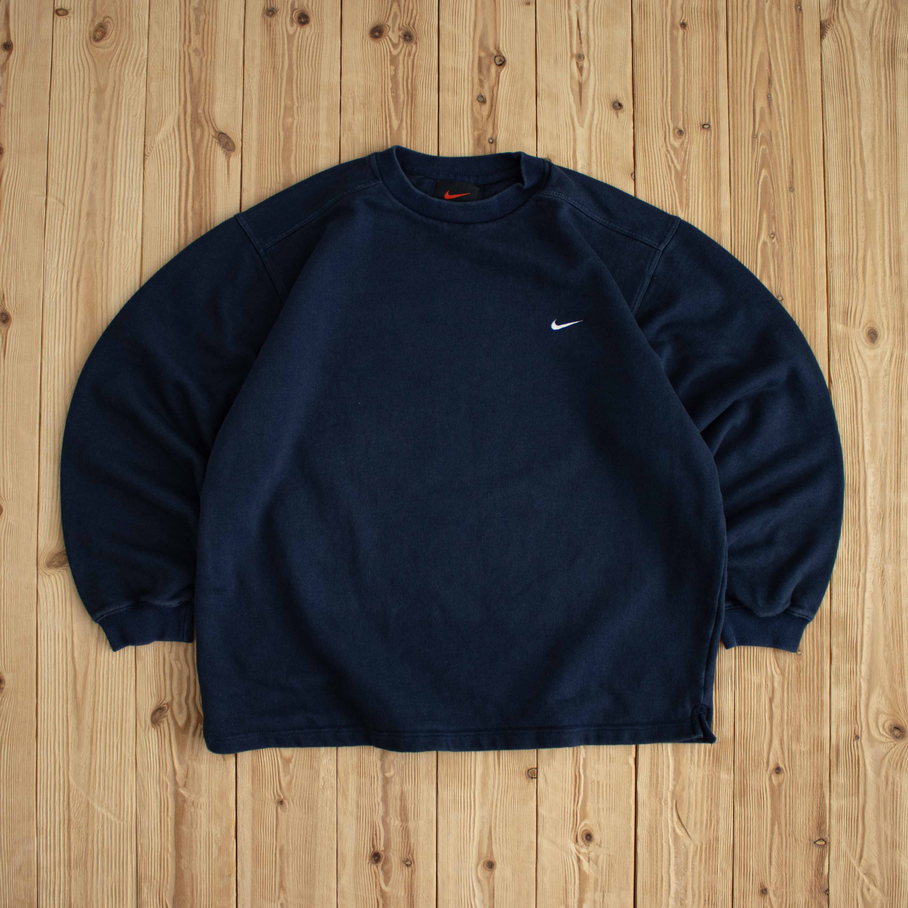 (M) Nike Vintage Essential Embroidered Sweatshirt Blue