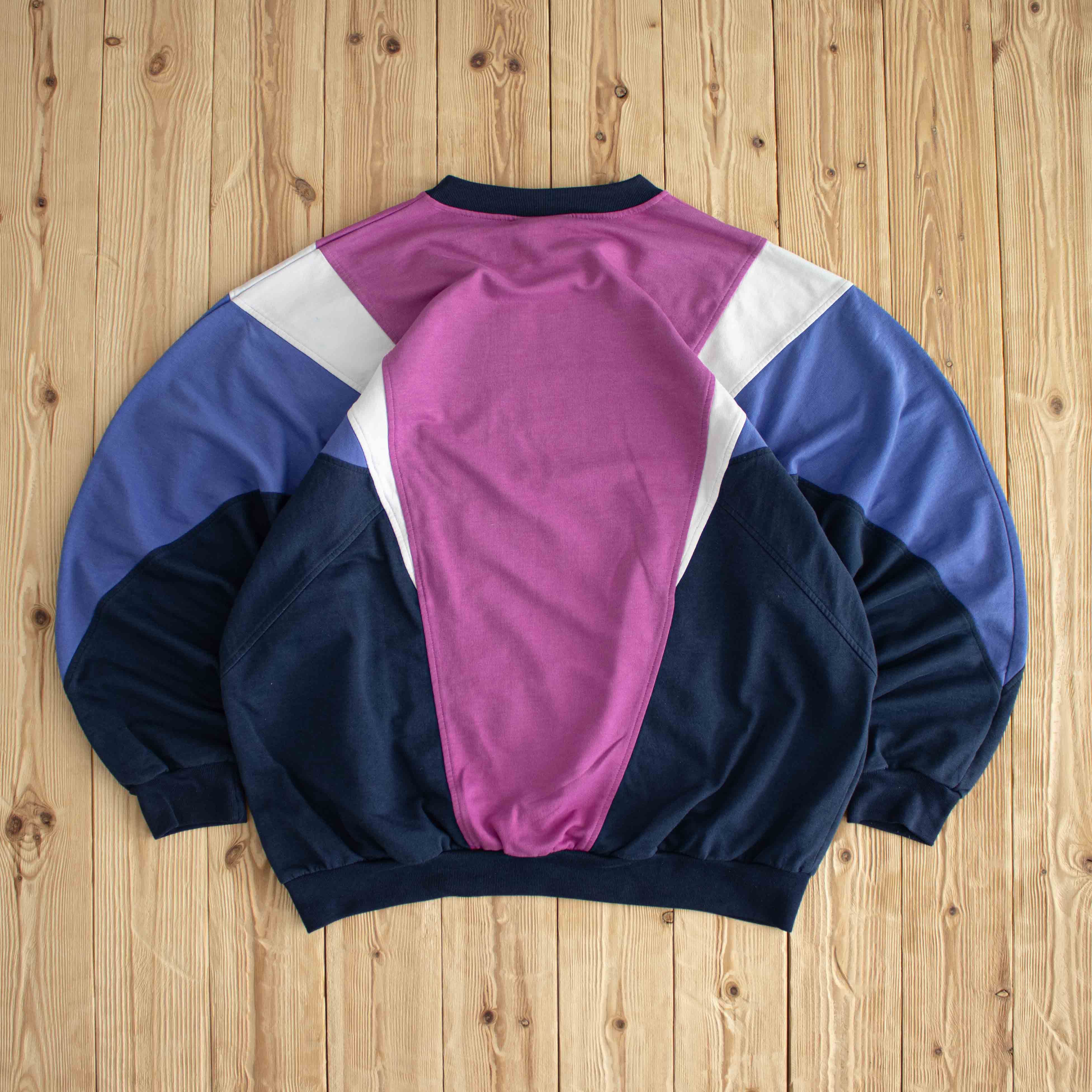 (XL) Adidas Sports Vintage Sweatshirt Pink Blue