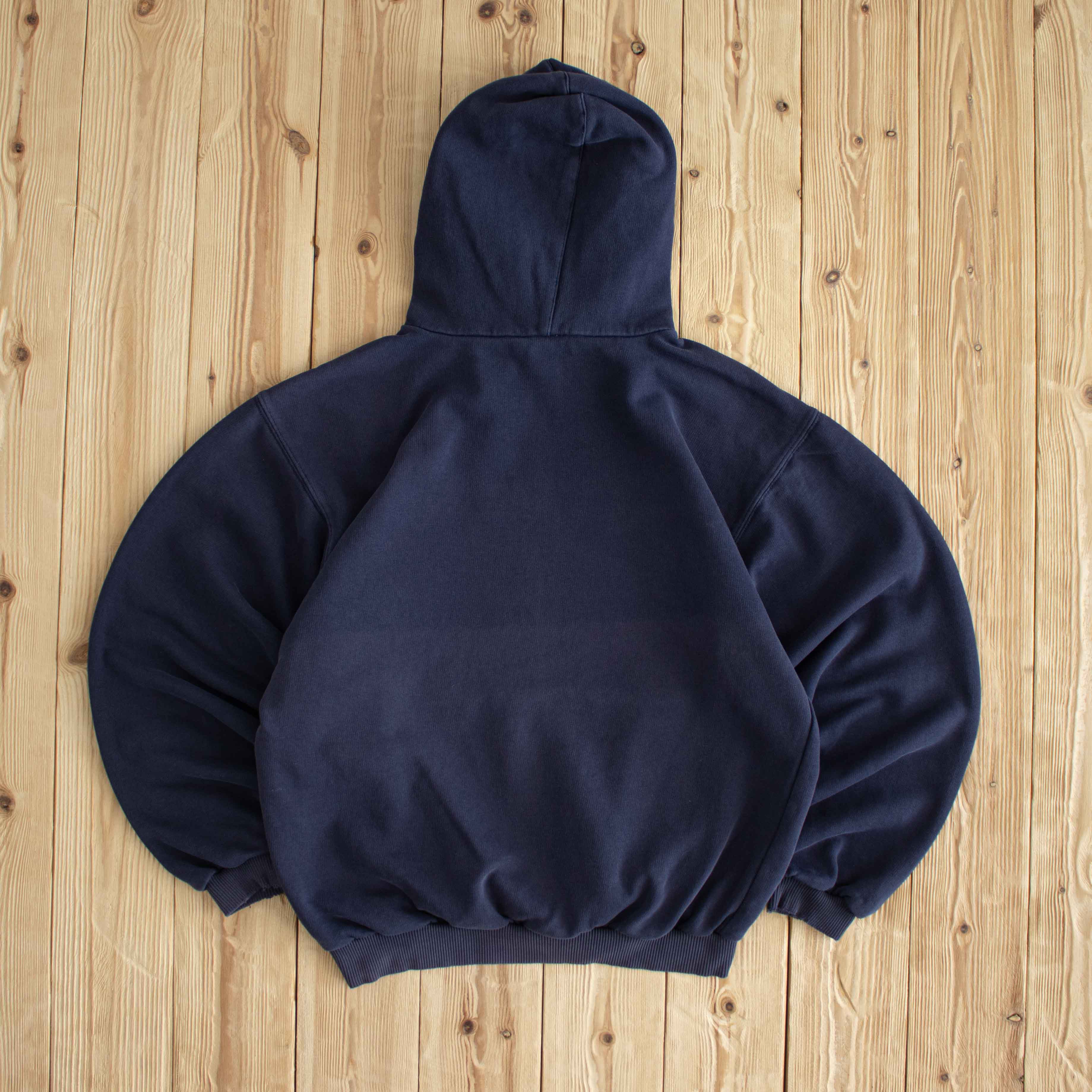 (S) Nike Spell Out Vintage Embroidered Hoodie Blue