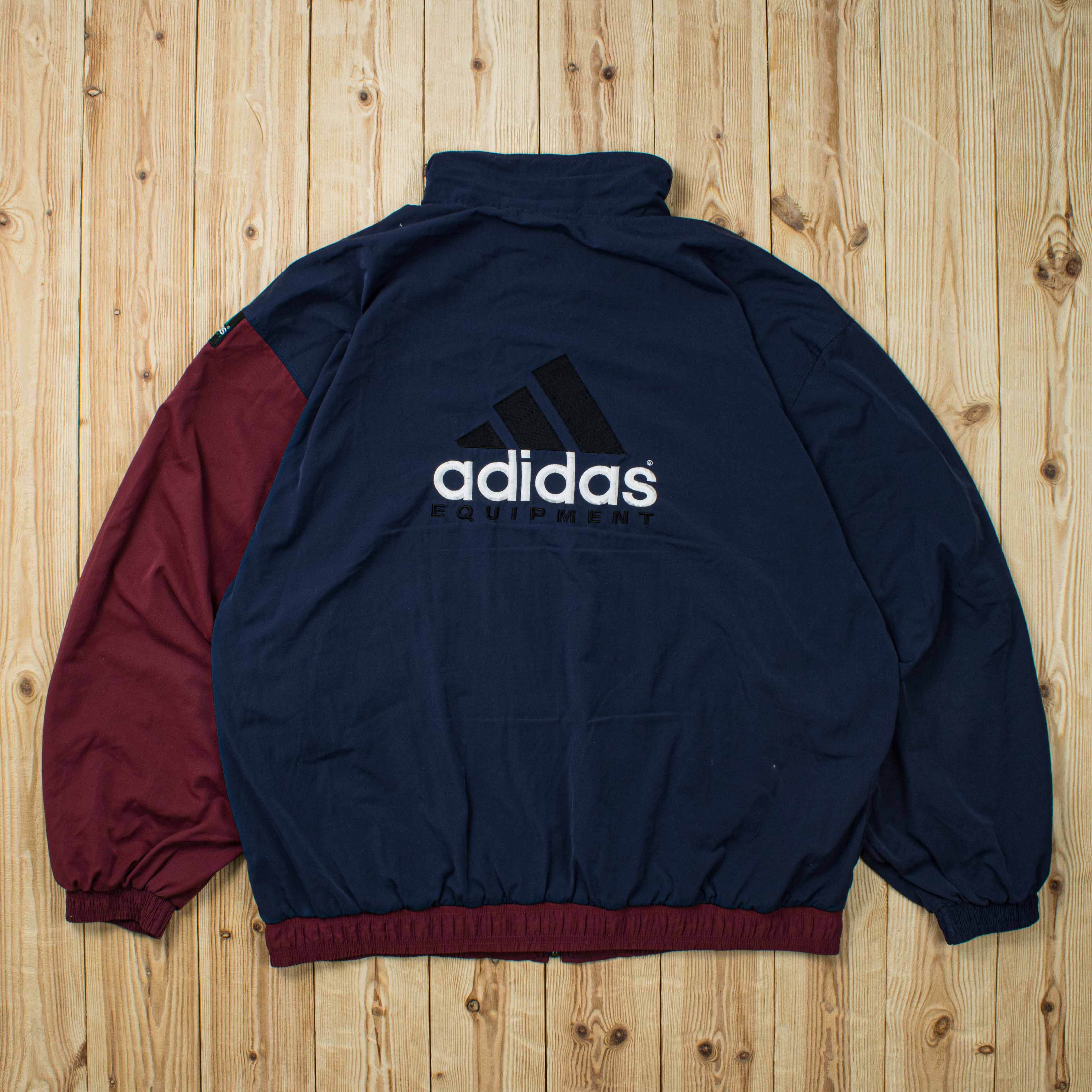 (XL) Vintage Adidas Equipment Embroidered Jacket
