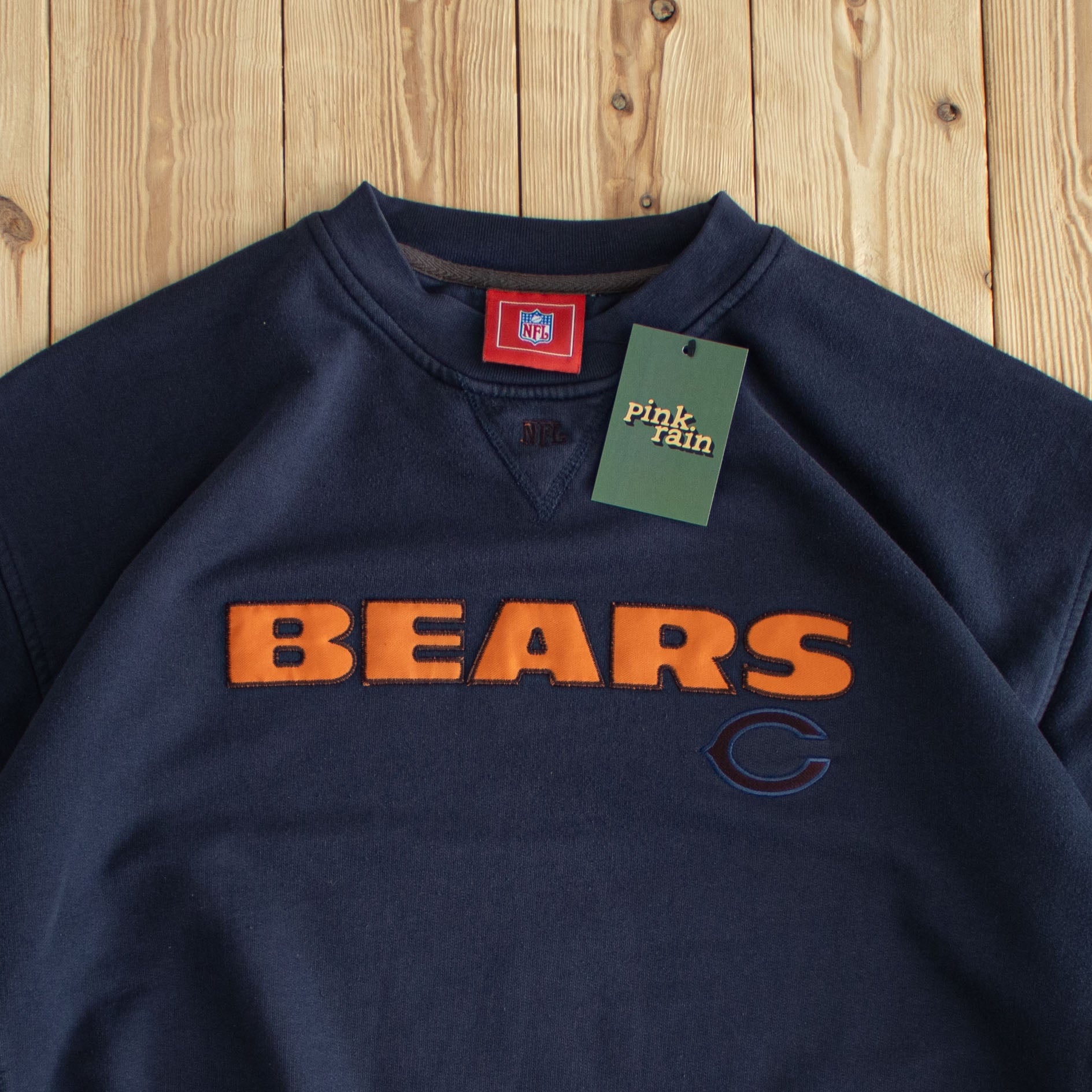 (XL) NFL Chicago Bears Vintage Embroidered Sweatshirt Blue