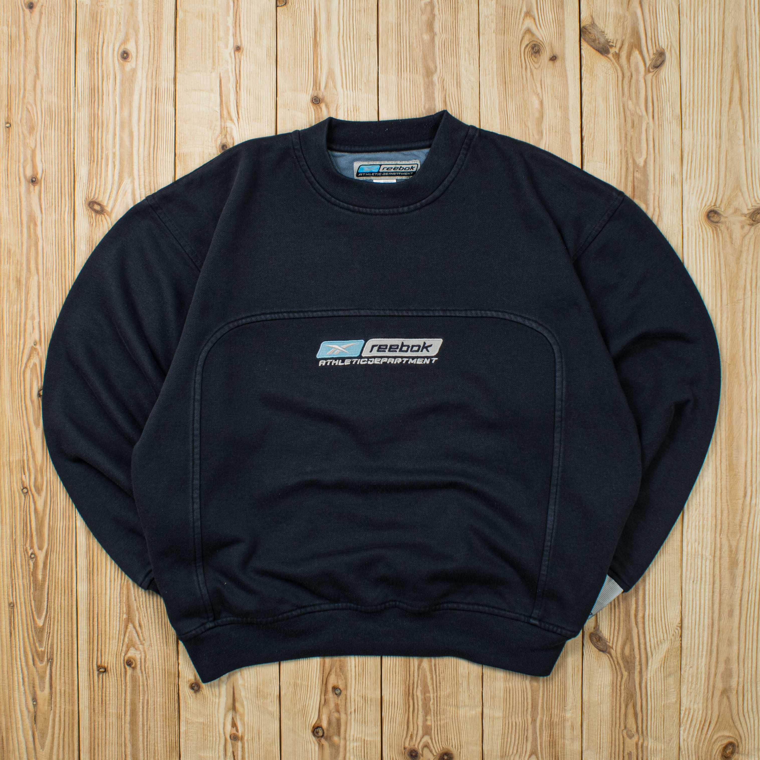 (S/M) Vintage Reebok Athletic Department Embroidered Sweatshirt