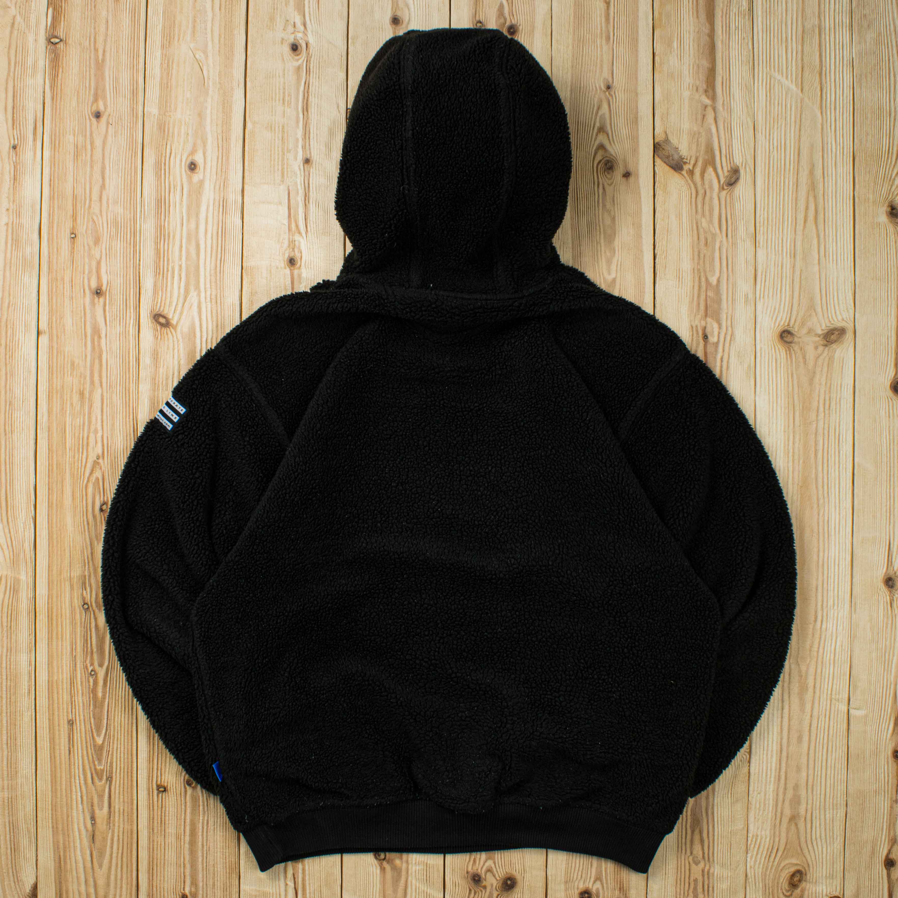 (M) Vintage Adidas Embroidered Sherpa Fleece Hoodie