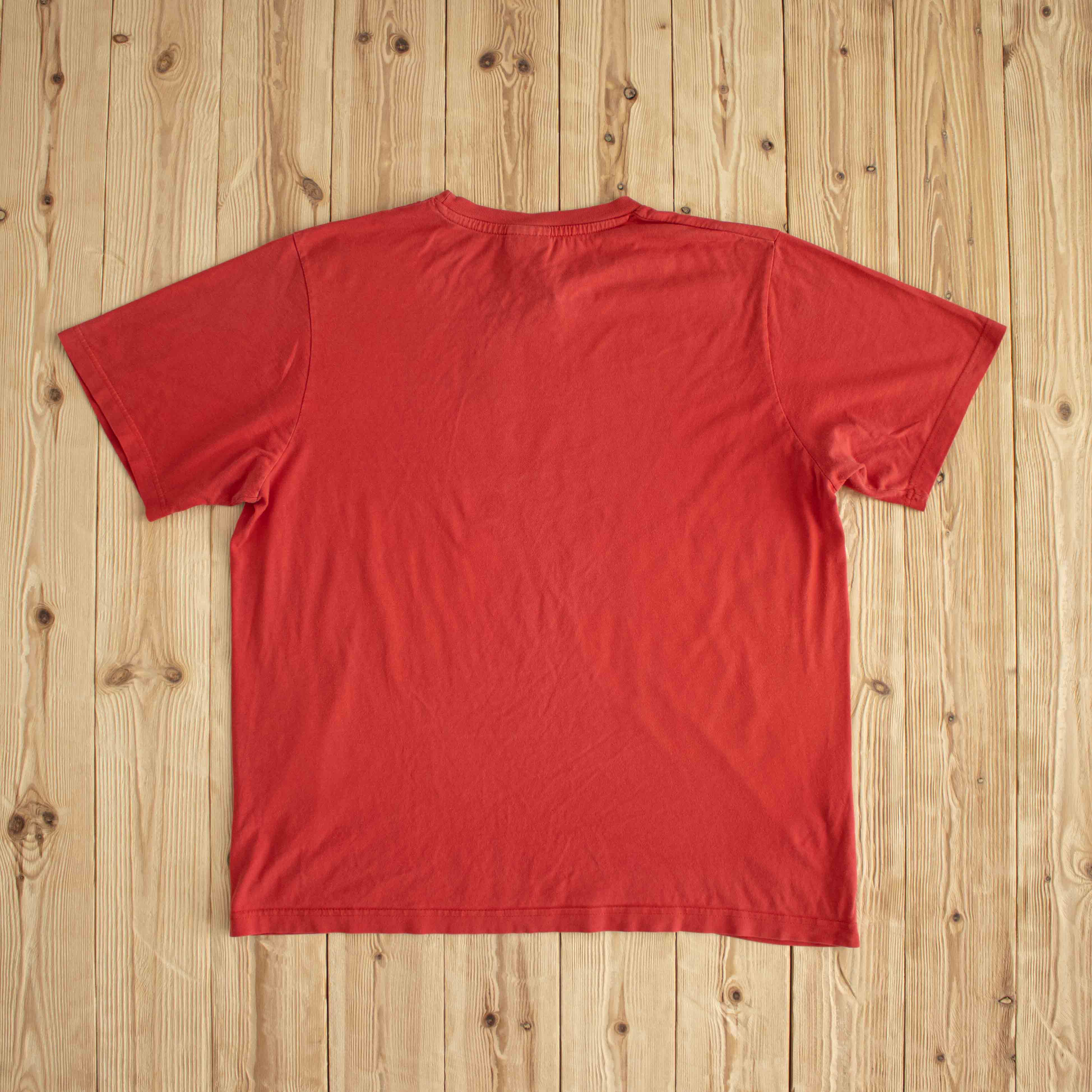 (L/XL) Nike Spell Out Vintage T-Shirt Red