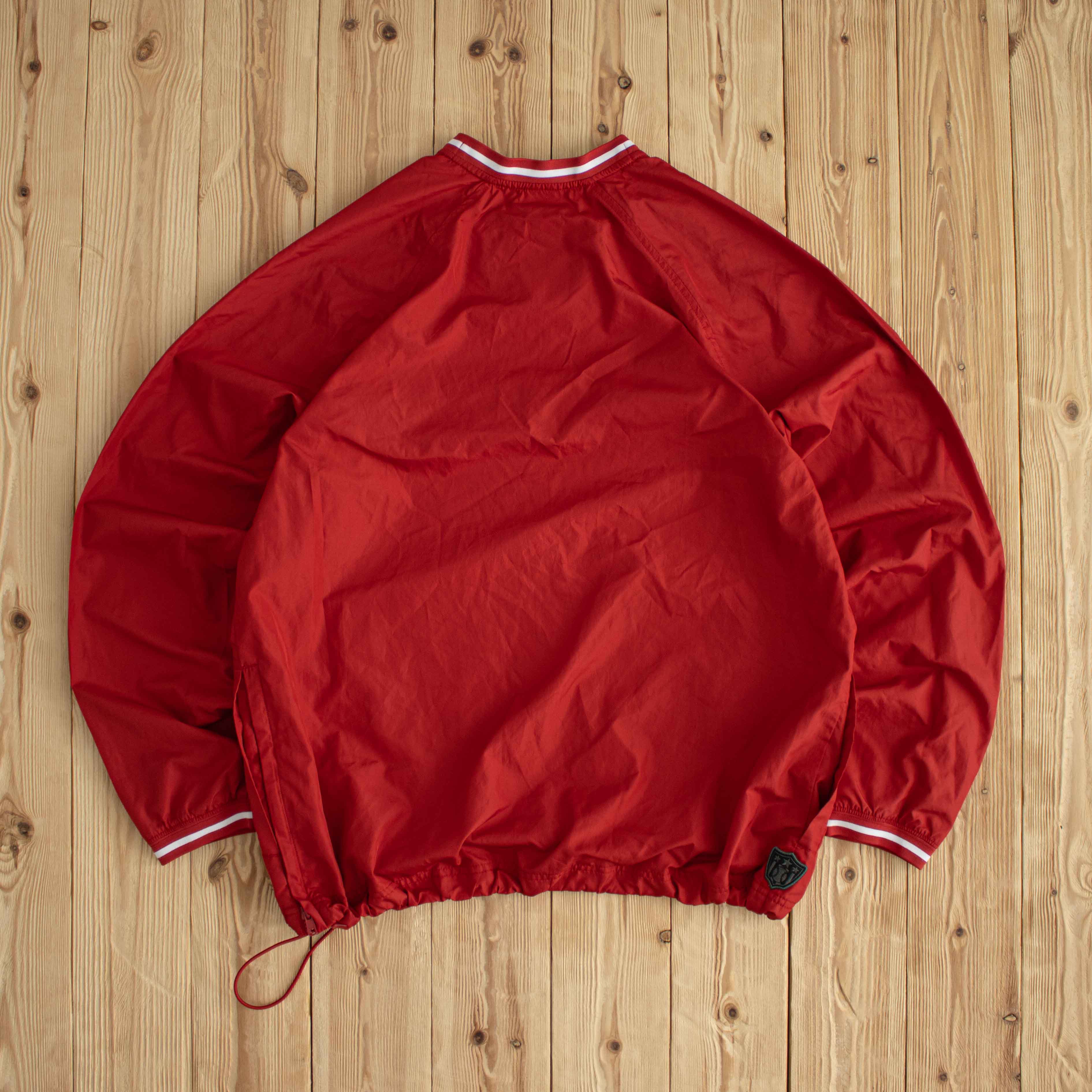 (L) Nike Baseball Vintage Embroidered Windbreaker Red