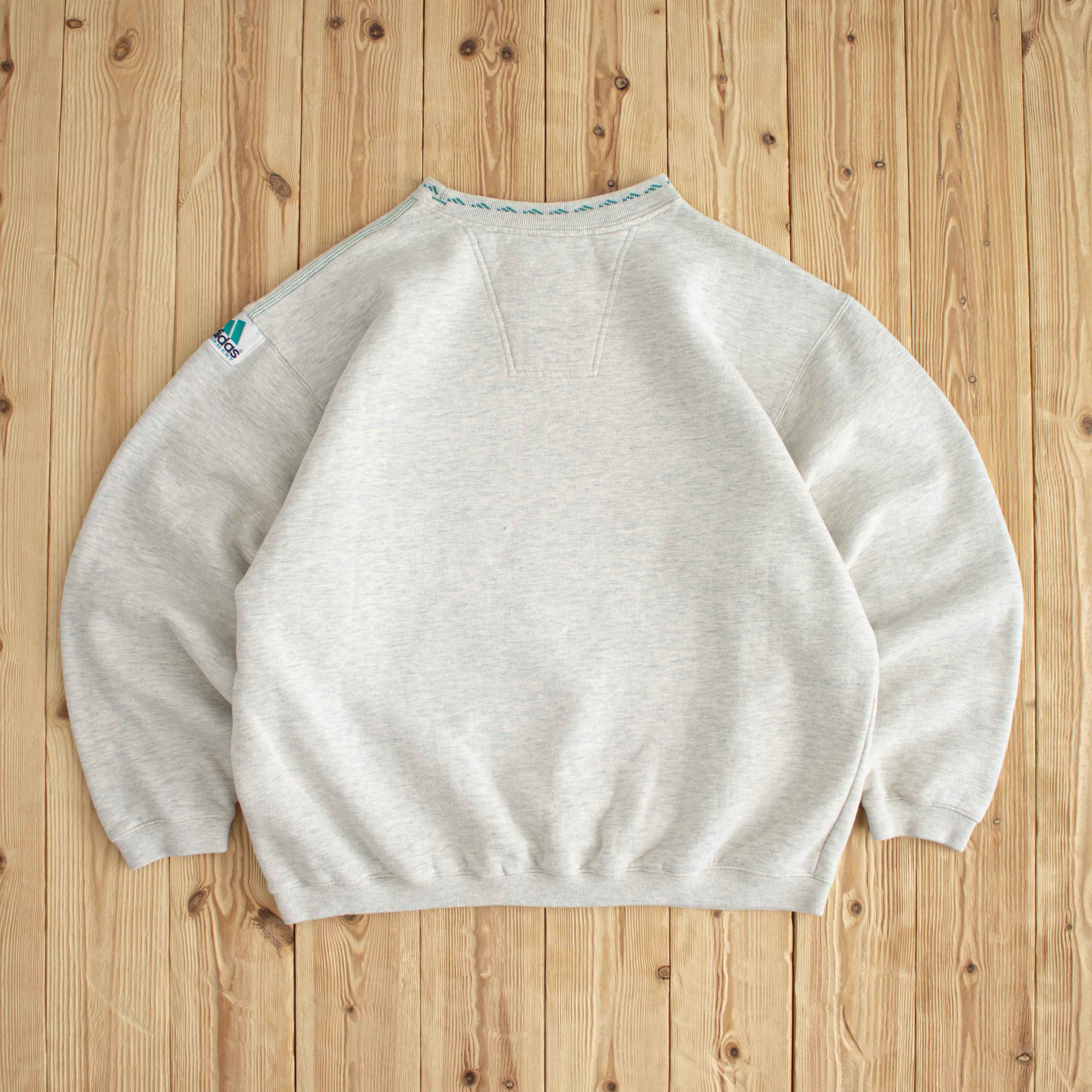 (M) Adidas Equipment Vintage Embroidered Sweatshirt White