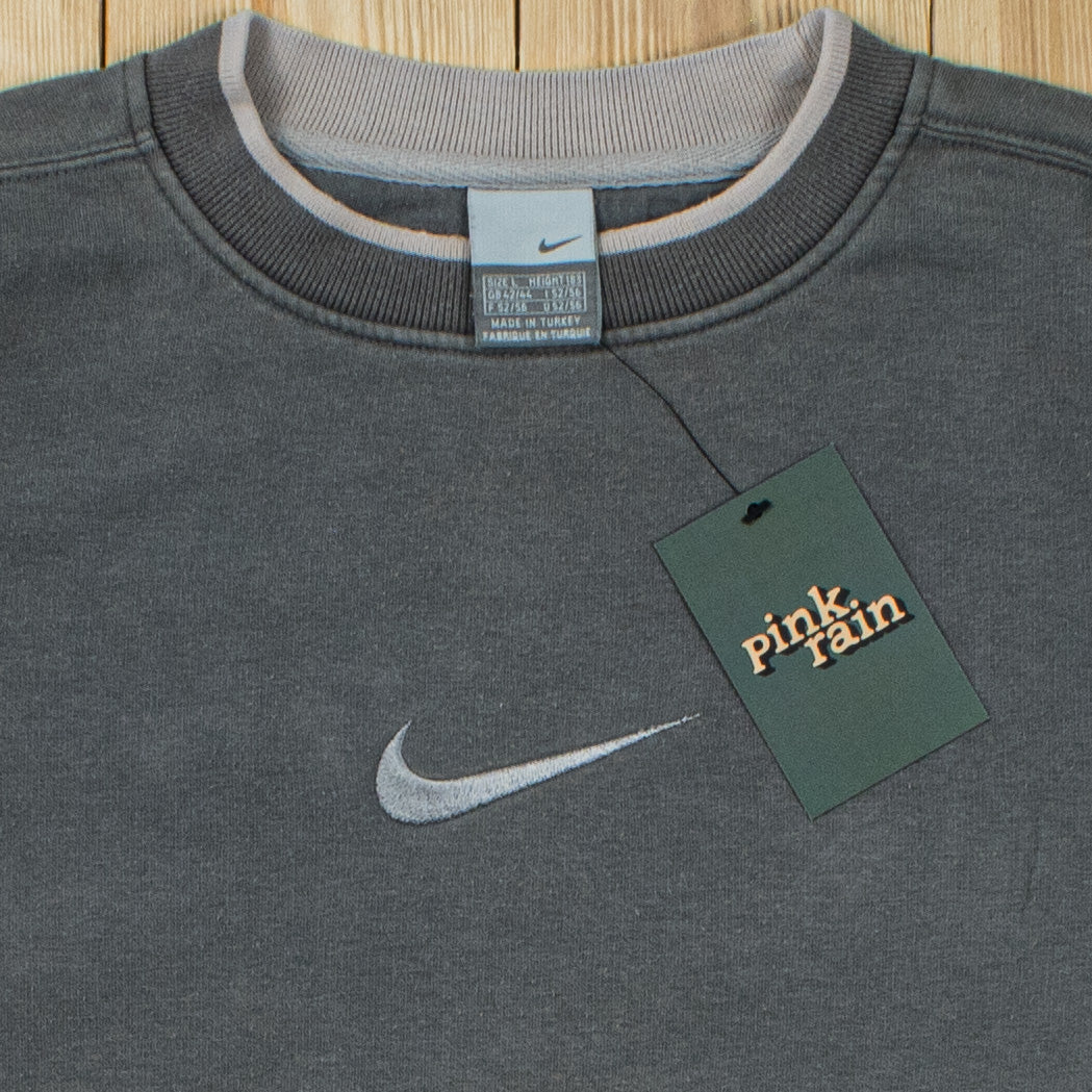 (L) Vintage Nike Swoosh Embroidered Sweatshirt