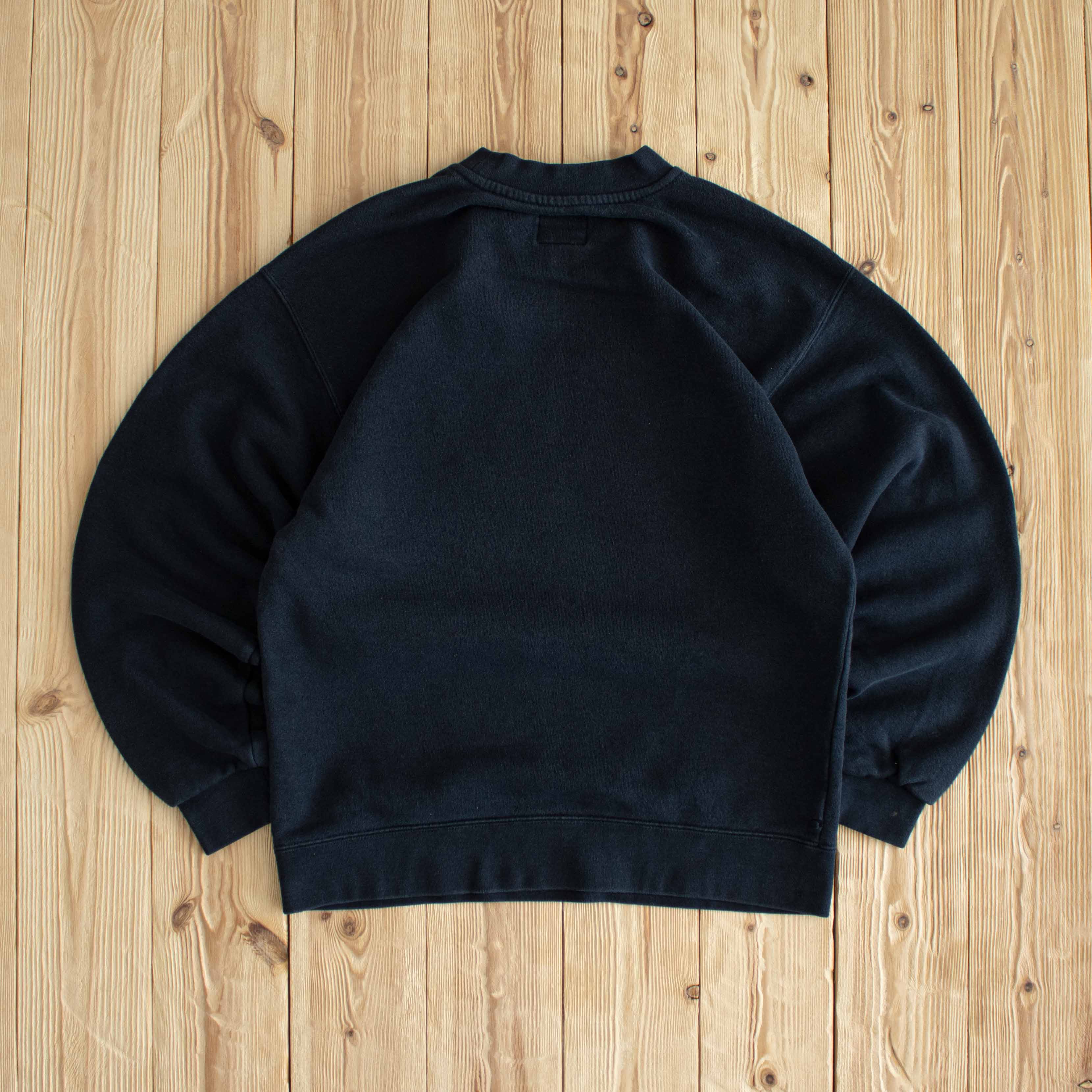 (S) Nike Spell Out Vintage Embroidered Sweatshirt Black