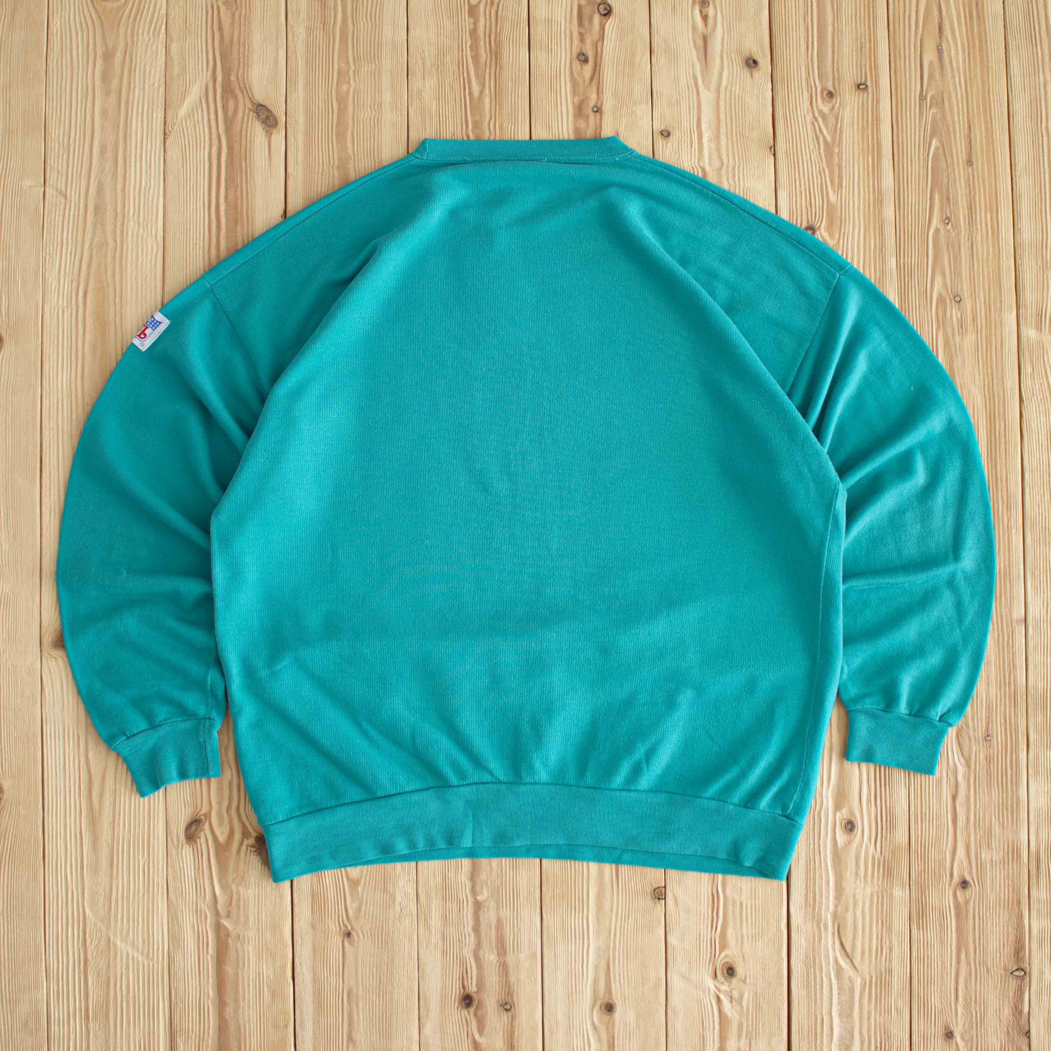 (M) 80s NFL Miami Dolphins Vintage Sweatshirt Blue