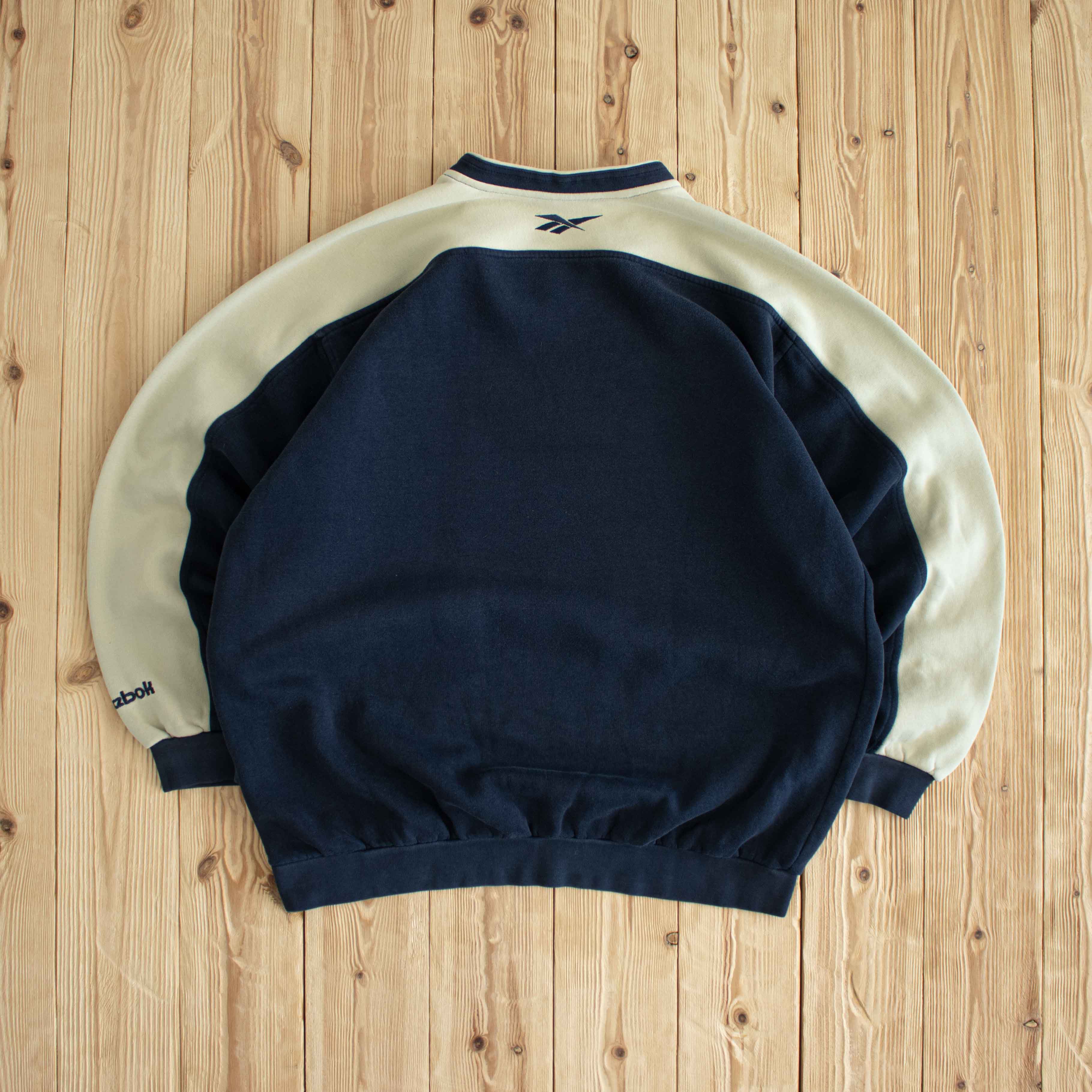 (L) Reebok Vintage Embroidered Sweatshirt Blue