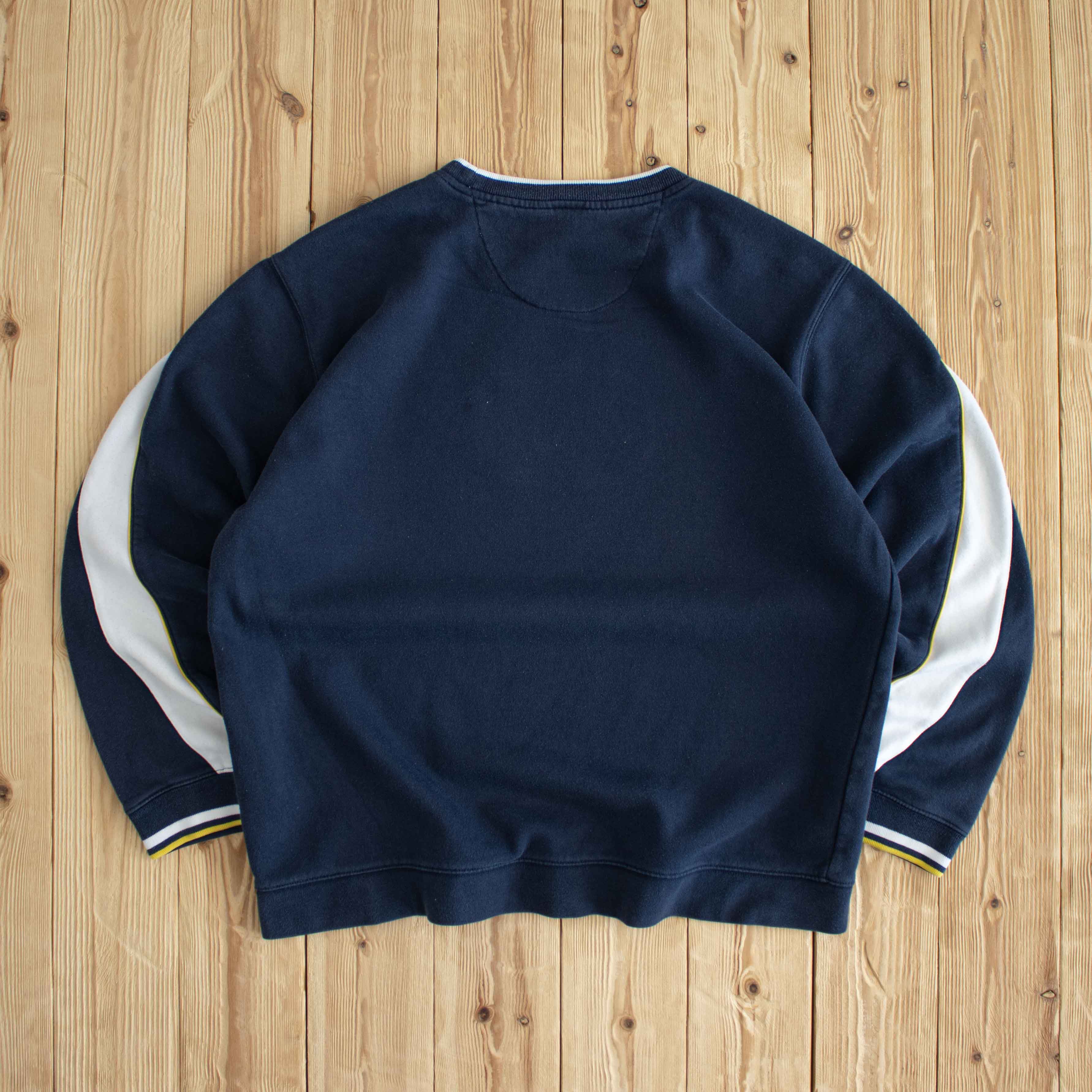 (M) Nike Spell Out Vintage Embroidered Sweatshirt Blue