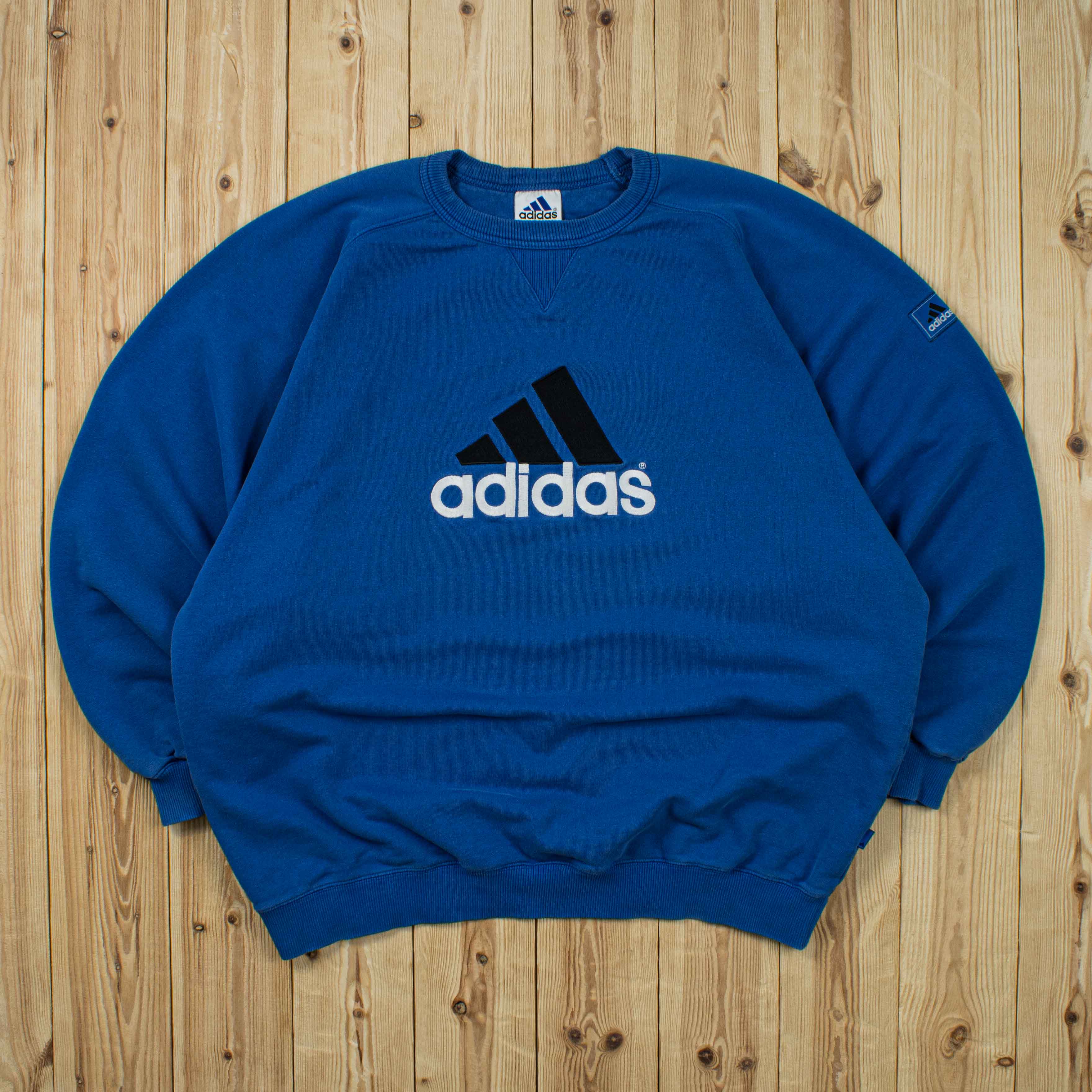(XL) Vintage Adidas Spell Out Embroidered Sweatshirt