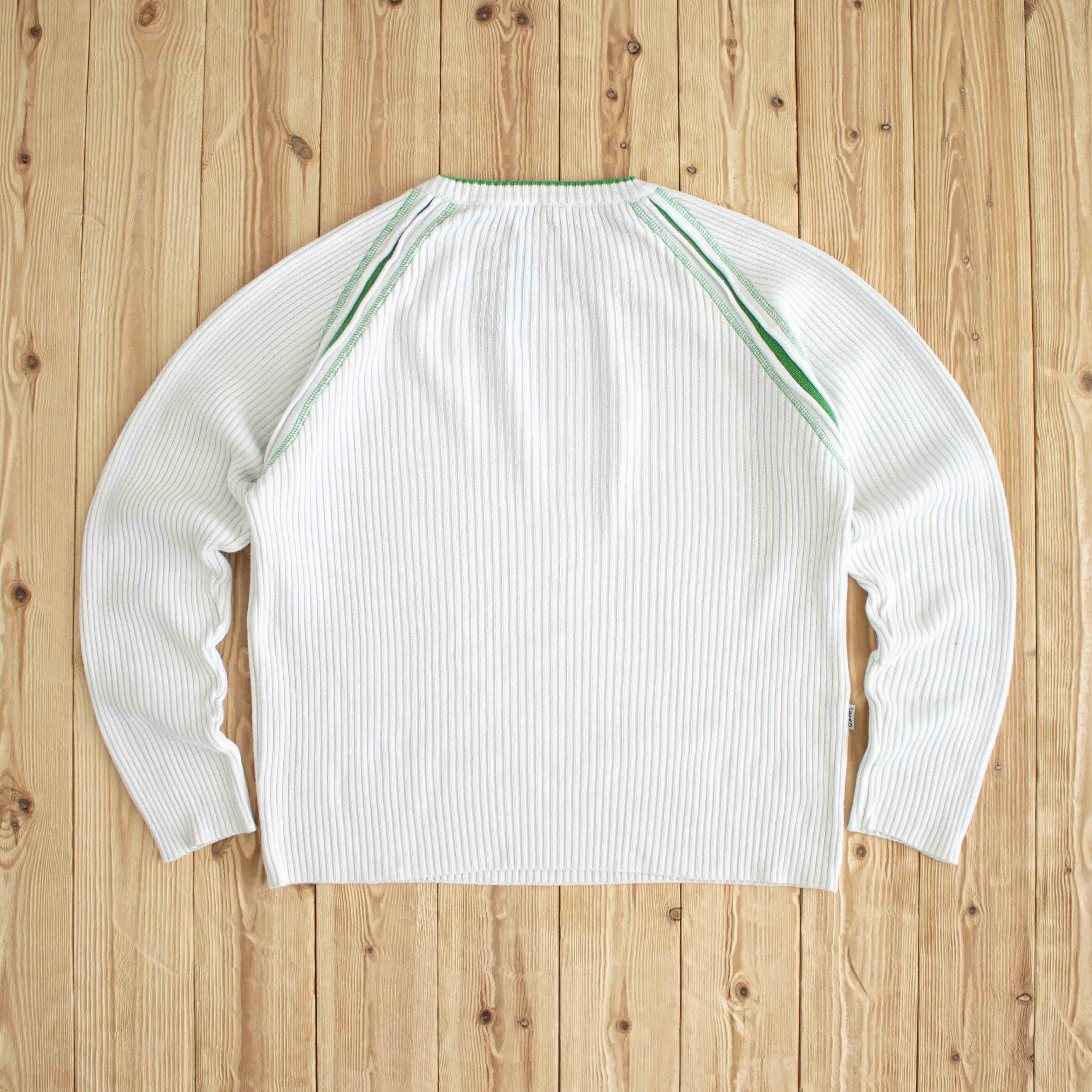 (L/XL) Lead Knitwear Vintage Sweater White