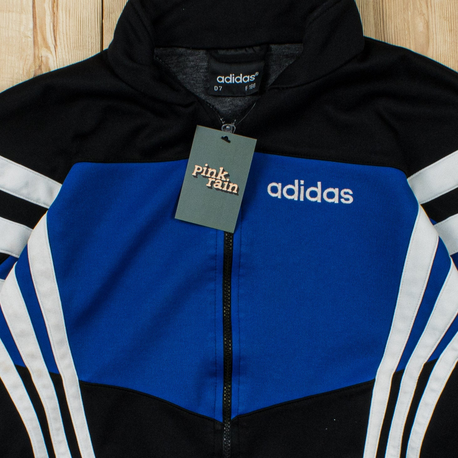 (M) Vintage Adidas Embroidered Full-Zip Sweatshirt