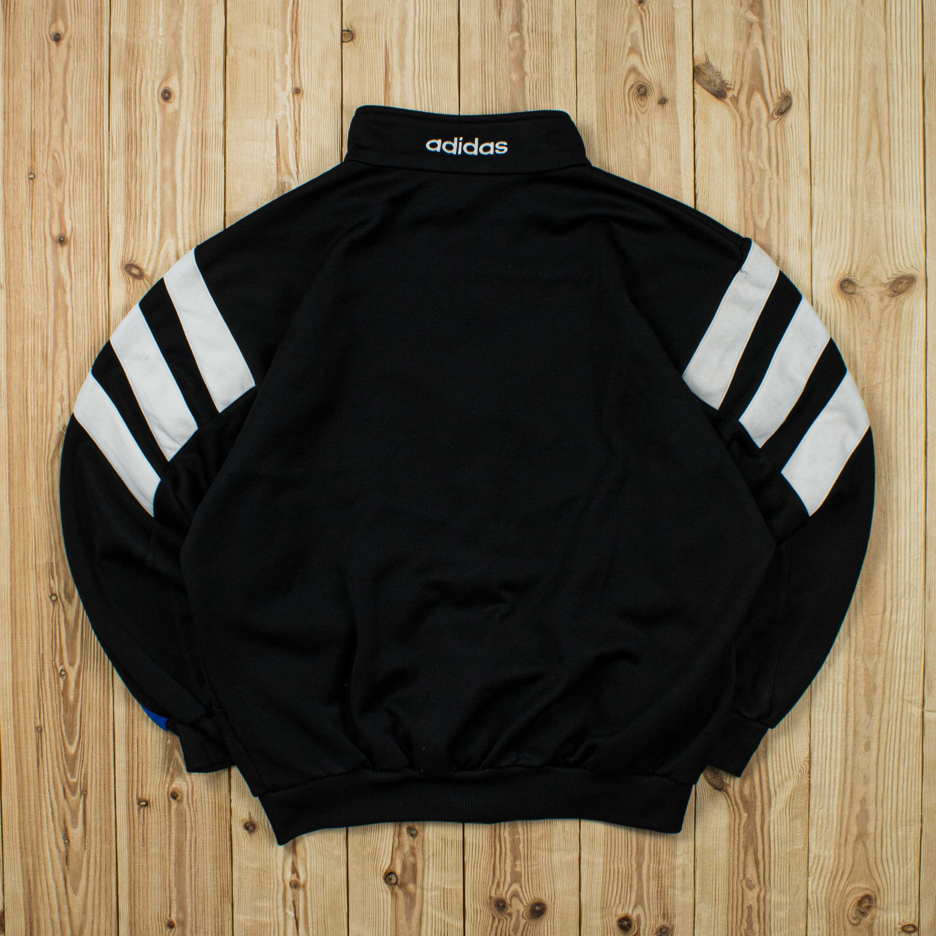 (M) Vintage Adidas Embroidered Full-Zip Sweatshirt