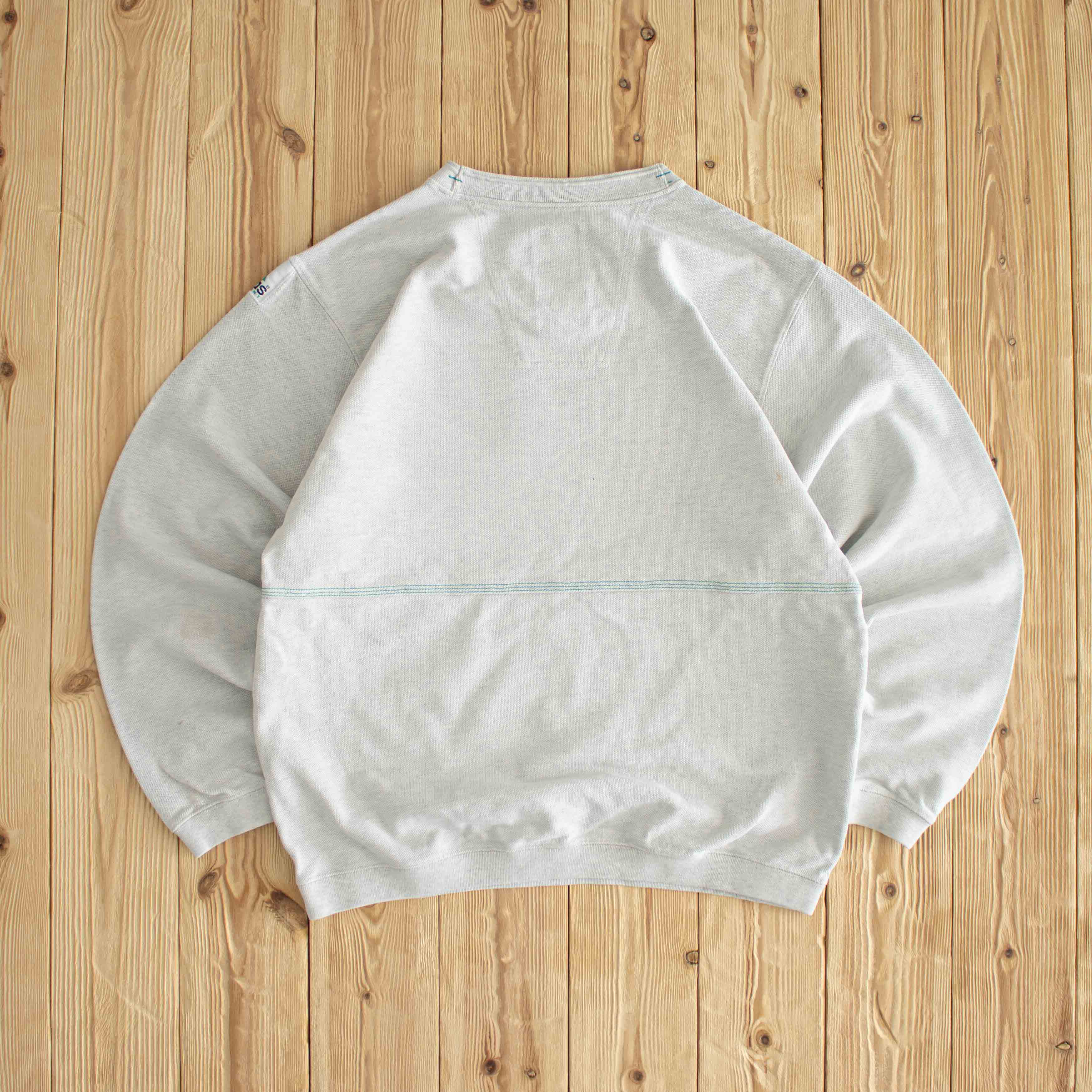 (M) Adidas Equipment Vintage Embroidered Sweatshirt White