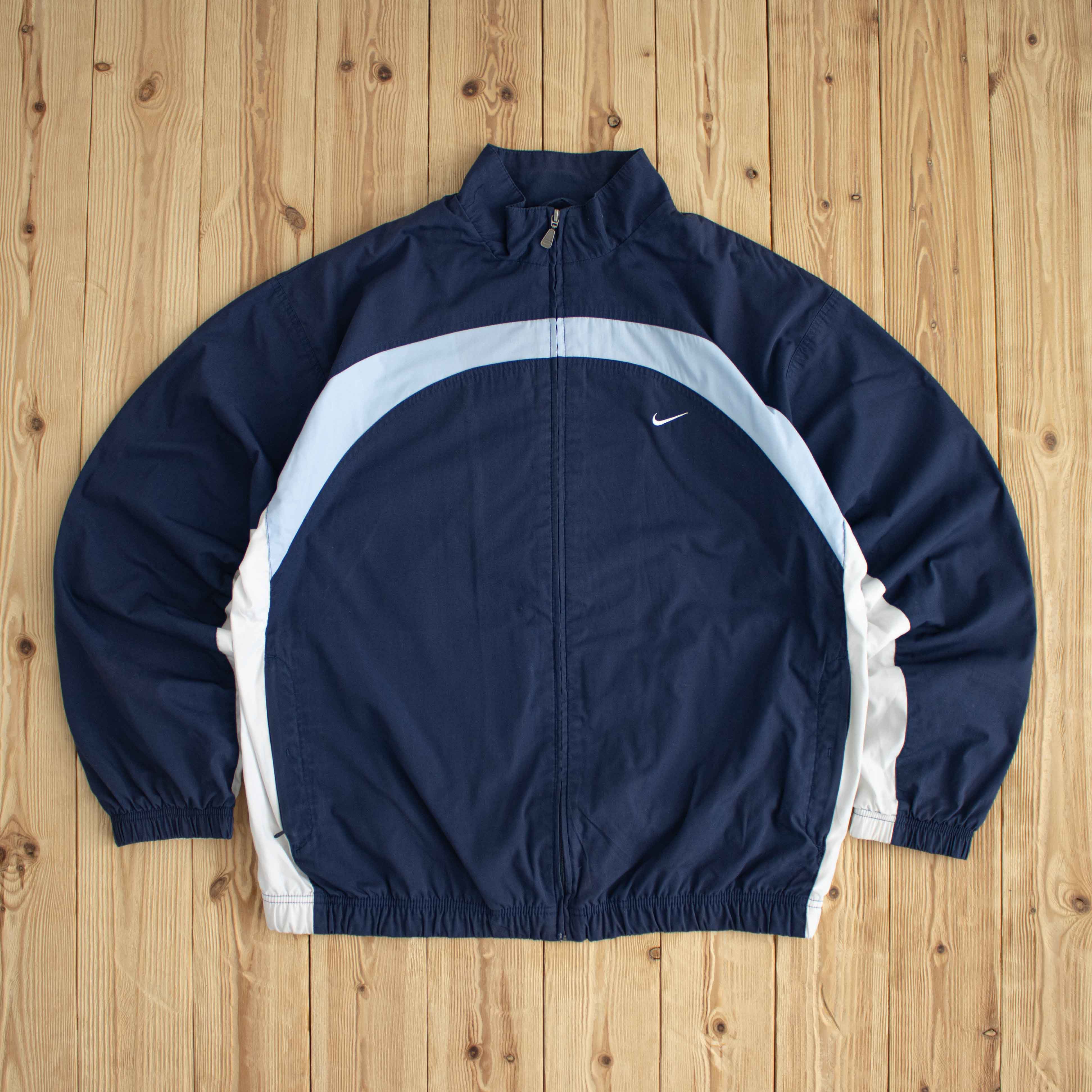 (L) Nike Vintage Embroidered Jacket Blue