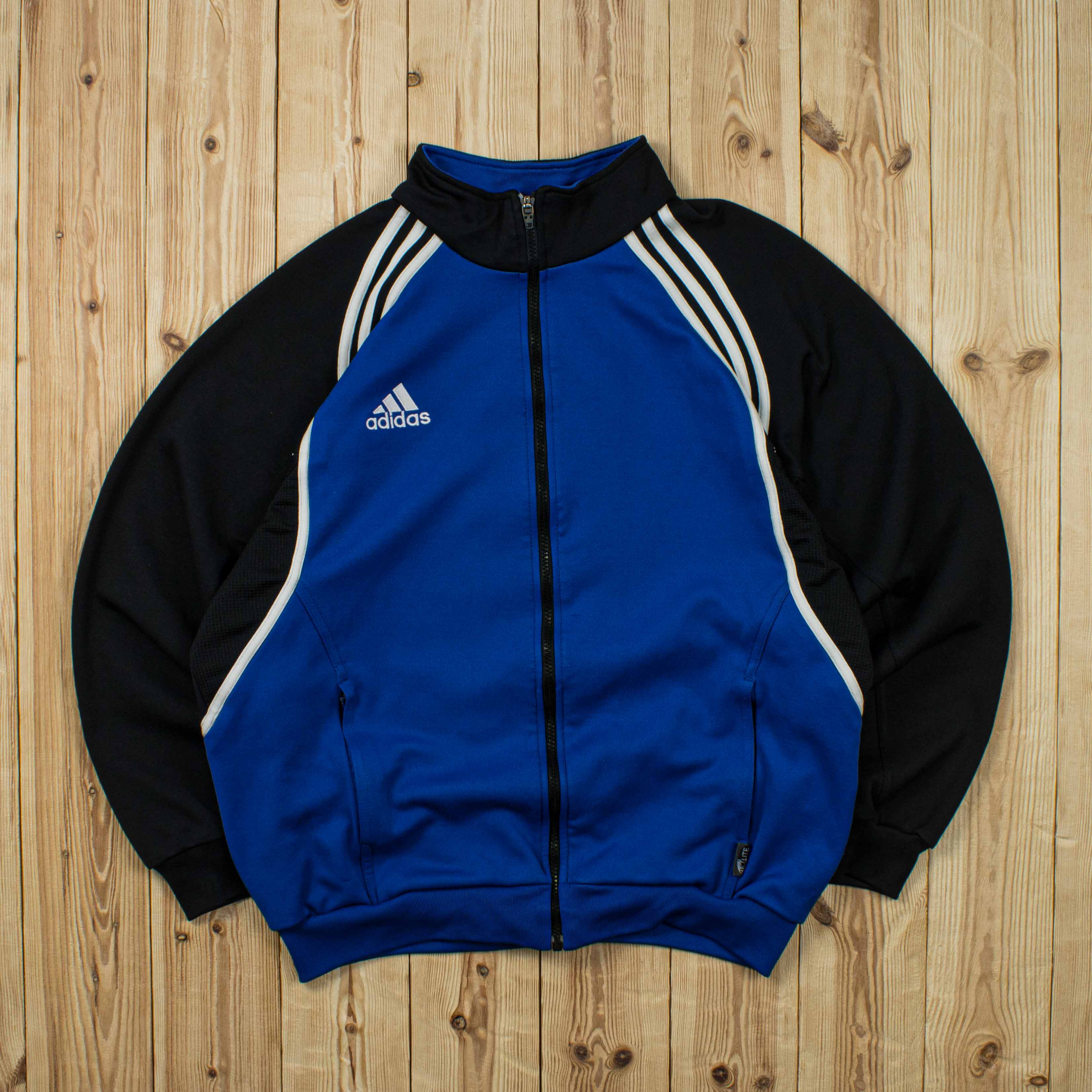 (M) Vintage Adidas Embroidered Full-Zip Sweatshirt