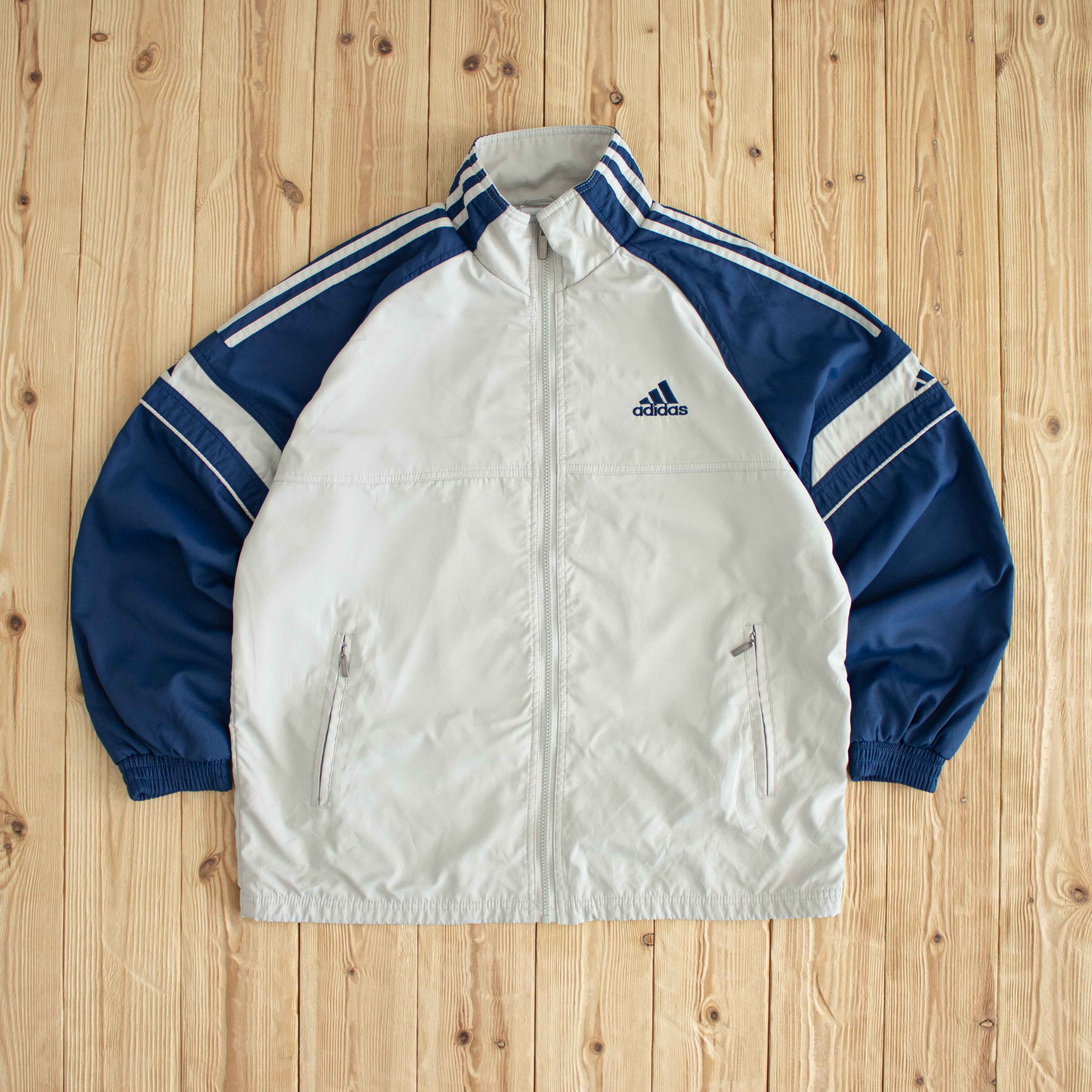 (M) Adidas Vintage Embroidered Jacket Beige