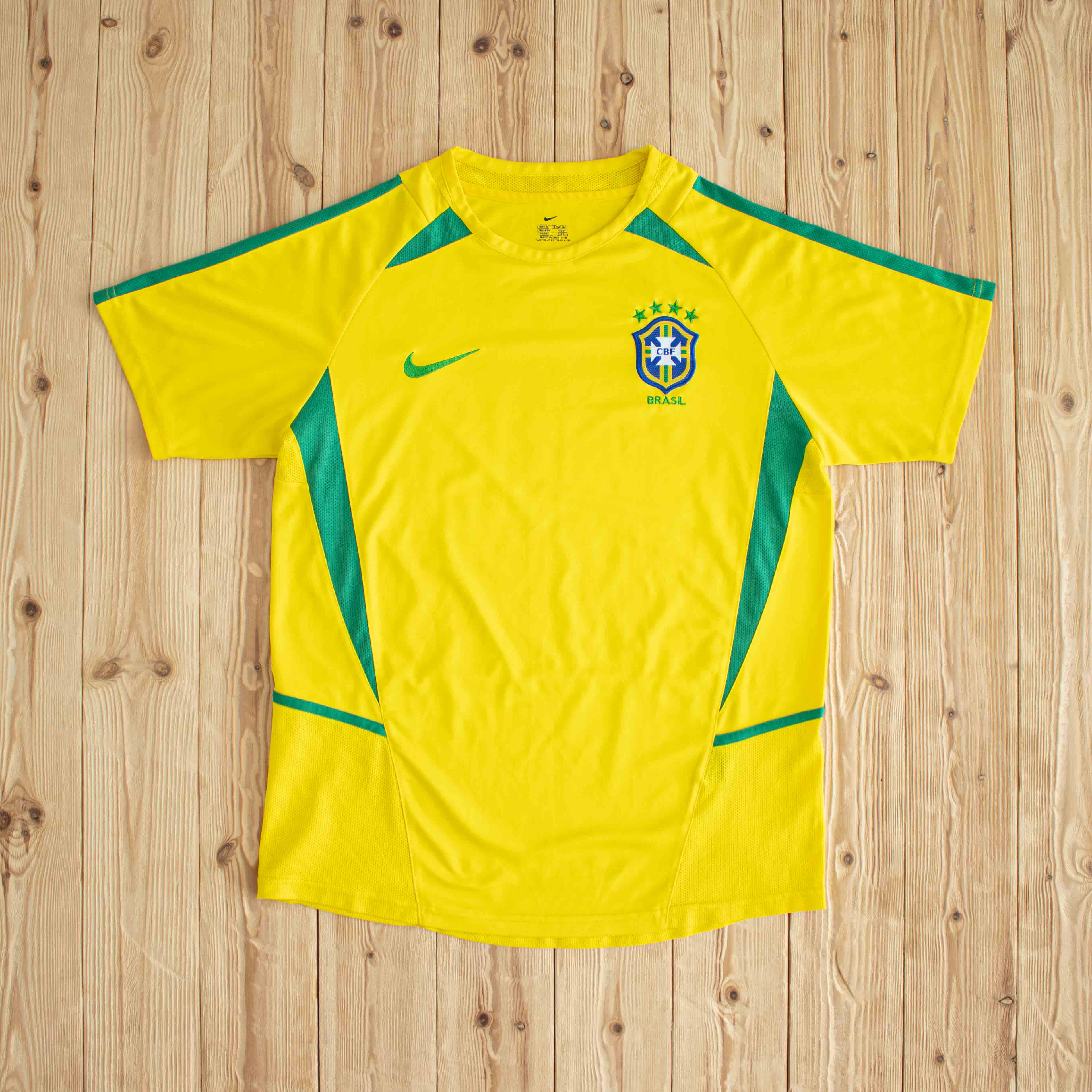 (M/L) Nike Brasil Embroidered T-Shirt Jersey Yellow