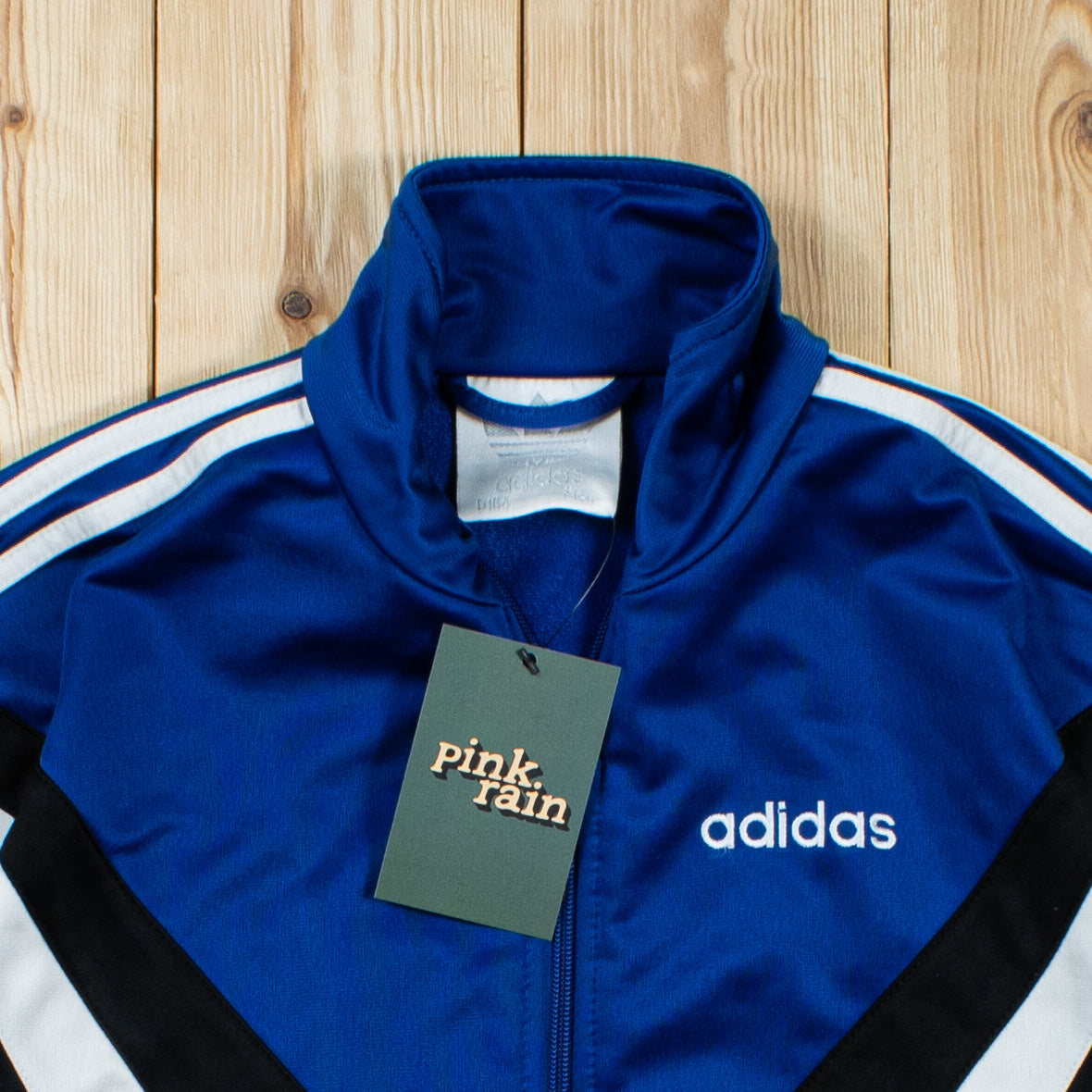 (S) Vintage Adidas Embroidered Full-Zip Sweatshirt