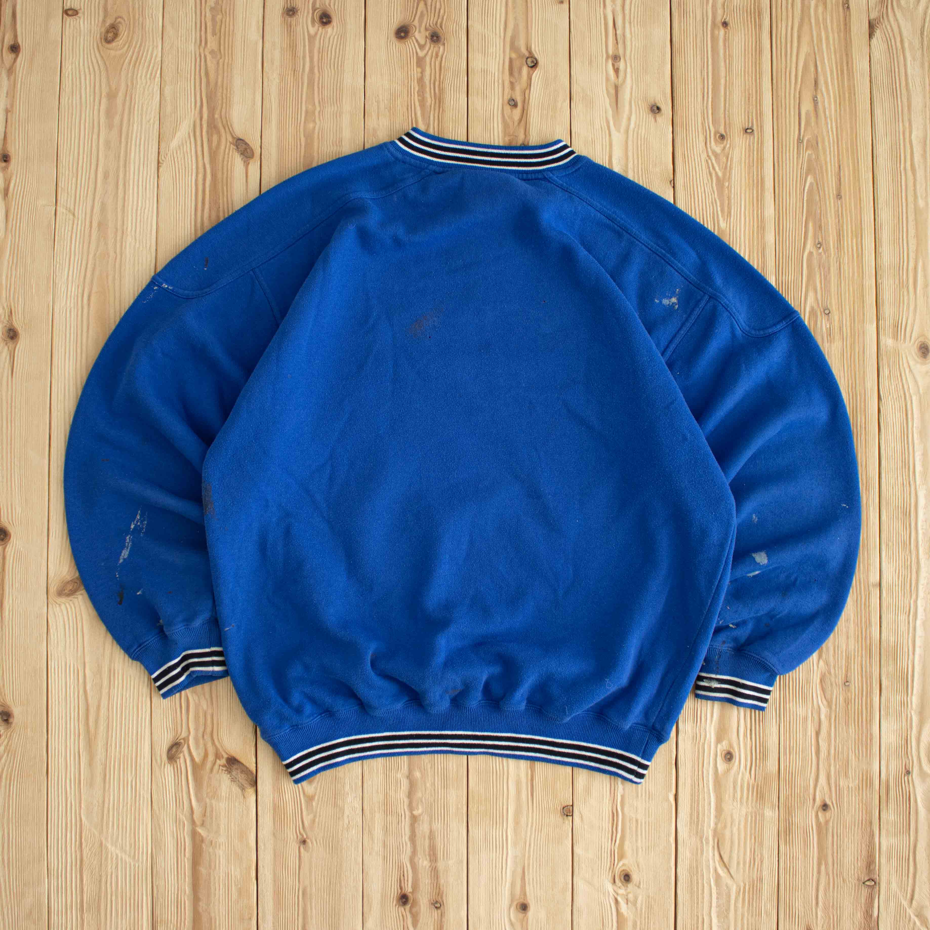 (M) Umbro Molde Vintage Embroidered Sweatshirt Blue