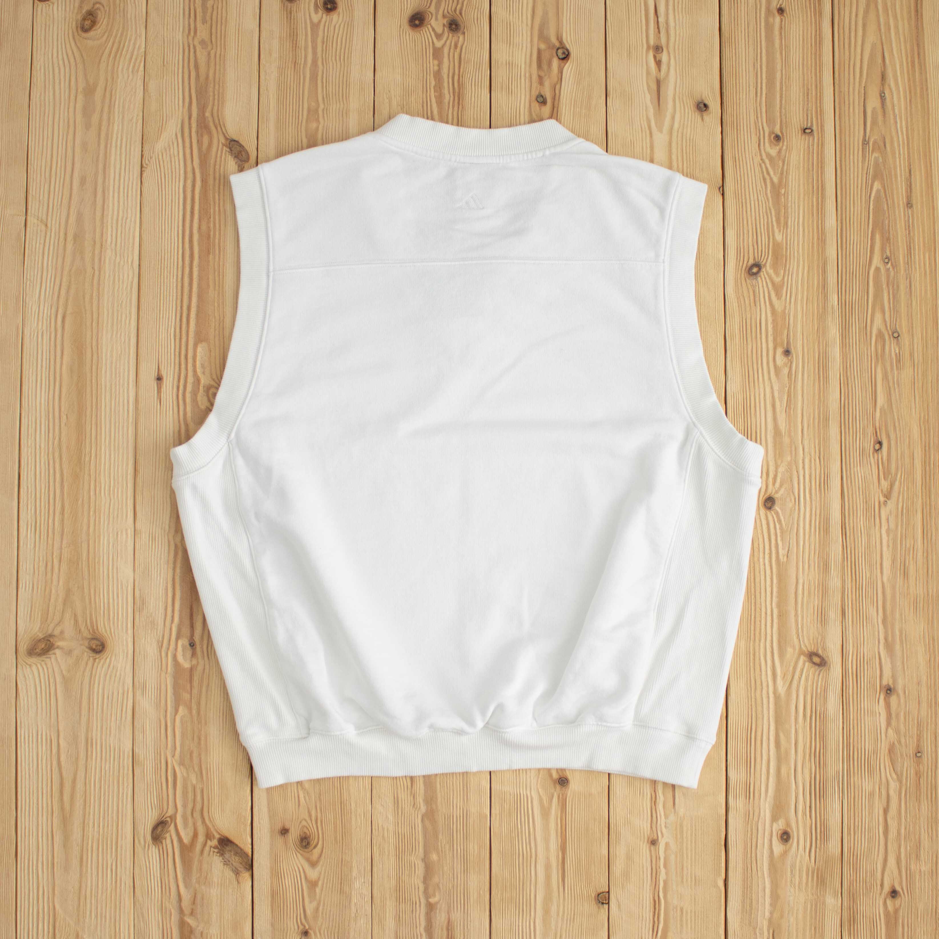 (M) Adidas Vintage Embroidered Vest White