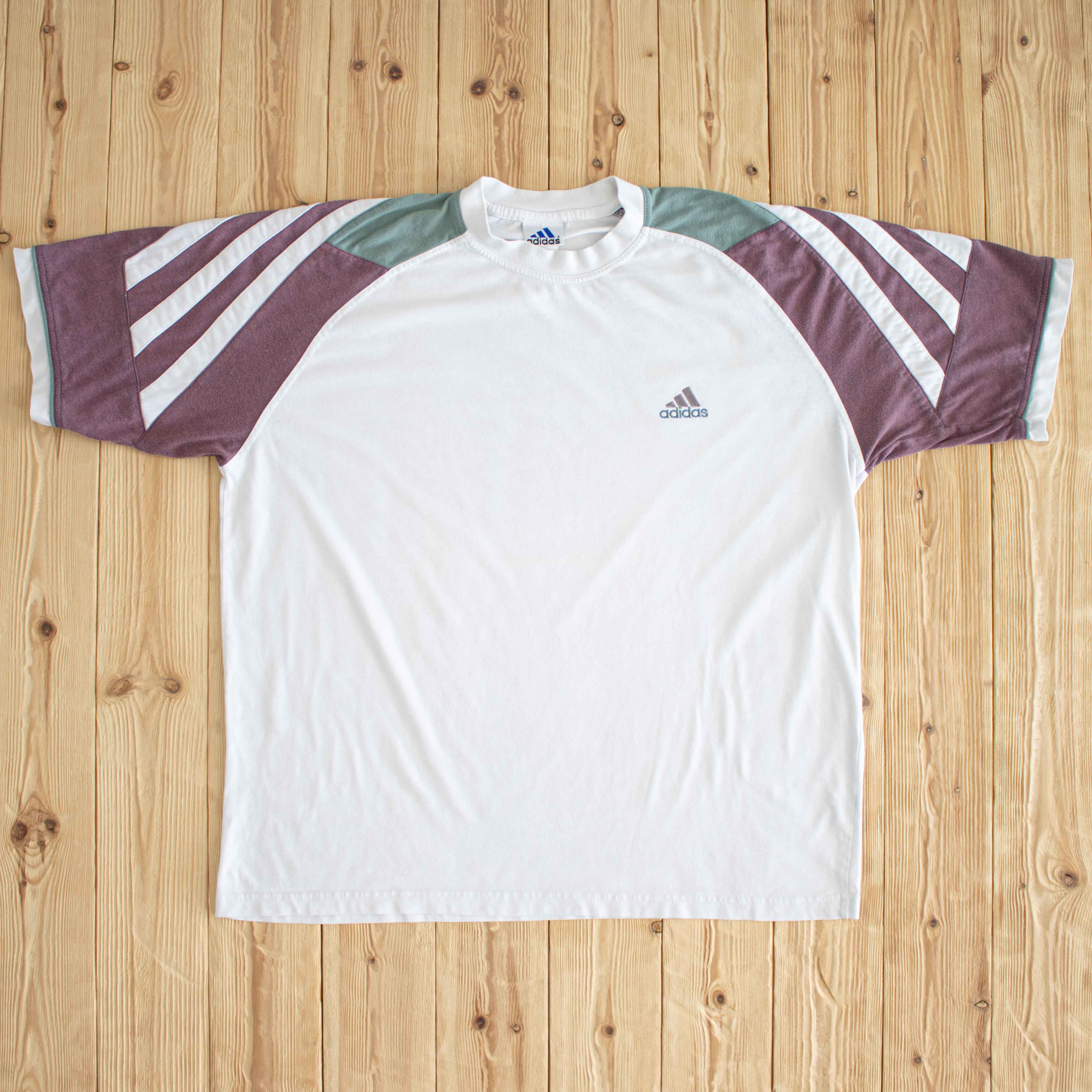 (XL) Adidas Vintage Essential Embroidered T-Shirt White