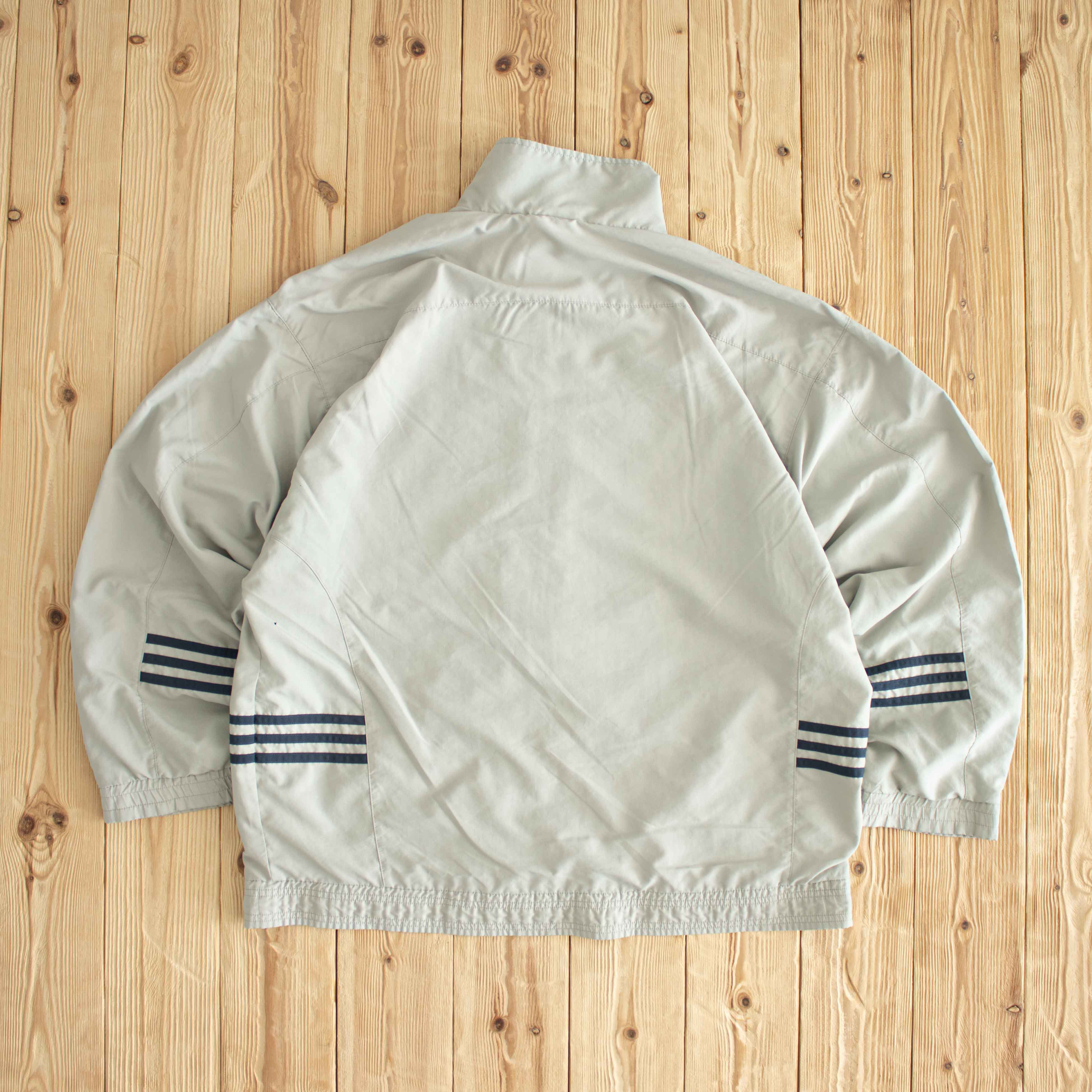 (L) Adidas Vintage Embroidered Jacket Beige