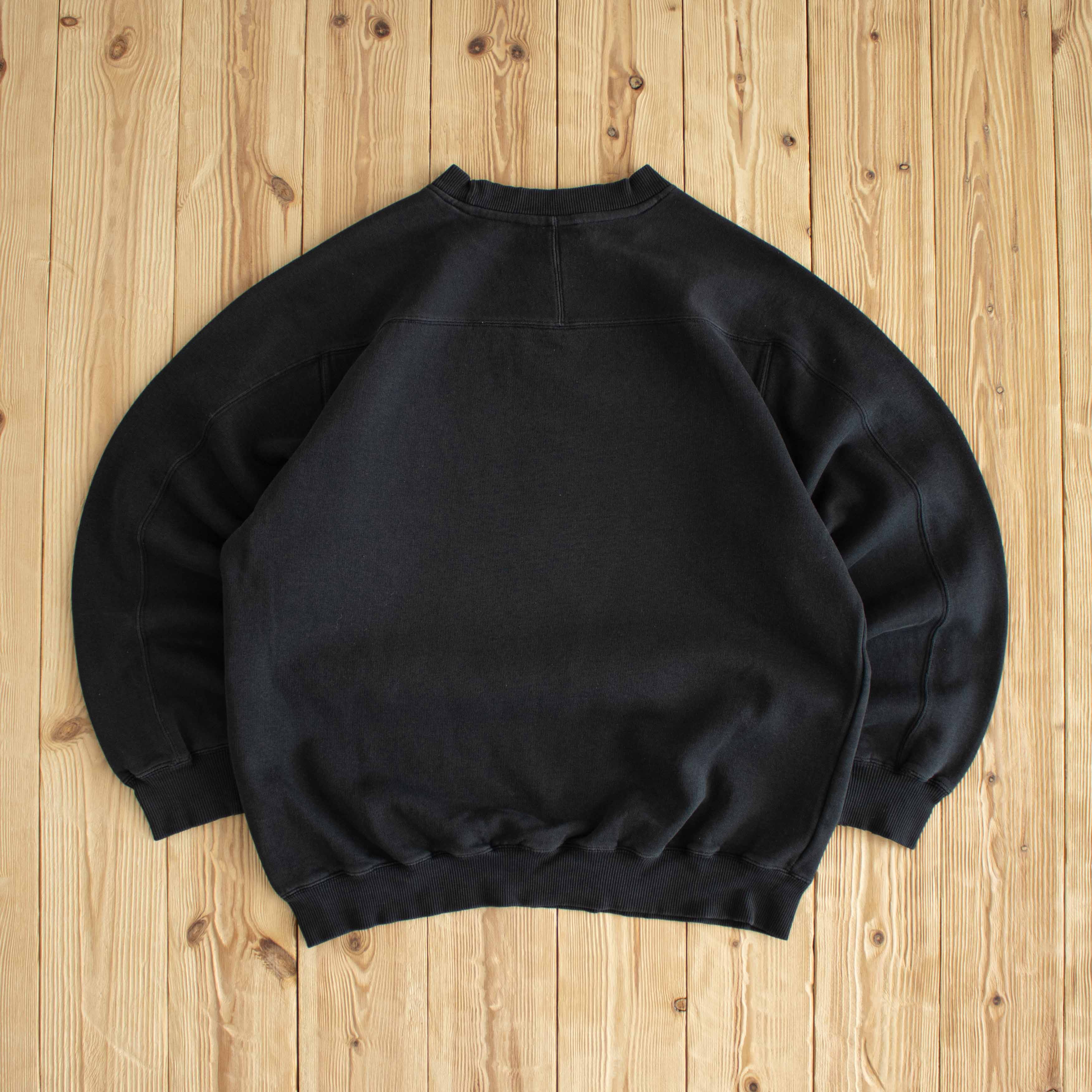 (M) Adidas Vintage Embroidered Sweatshirt Black