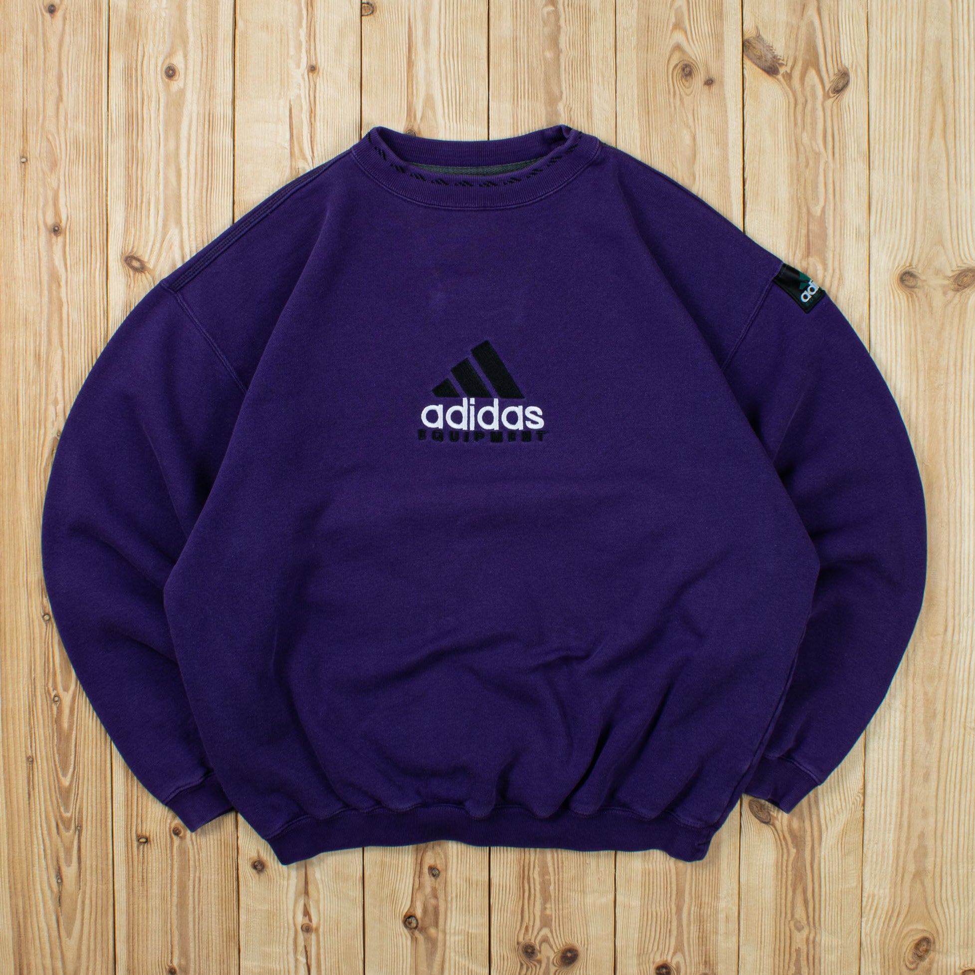 (S/M) Vintage Adidas Equipment Embroidered Sweatshirt
